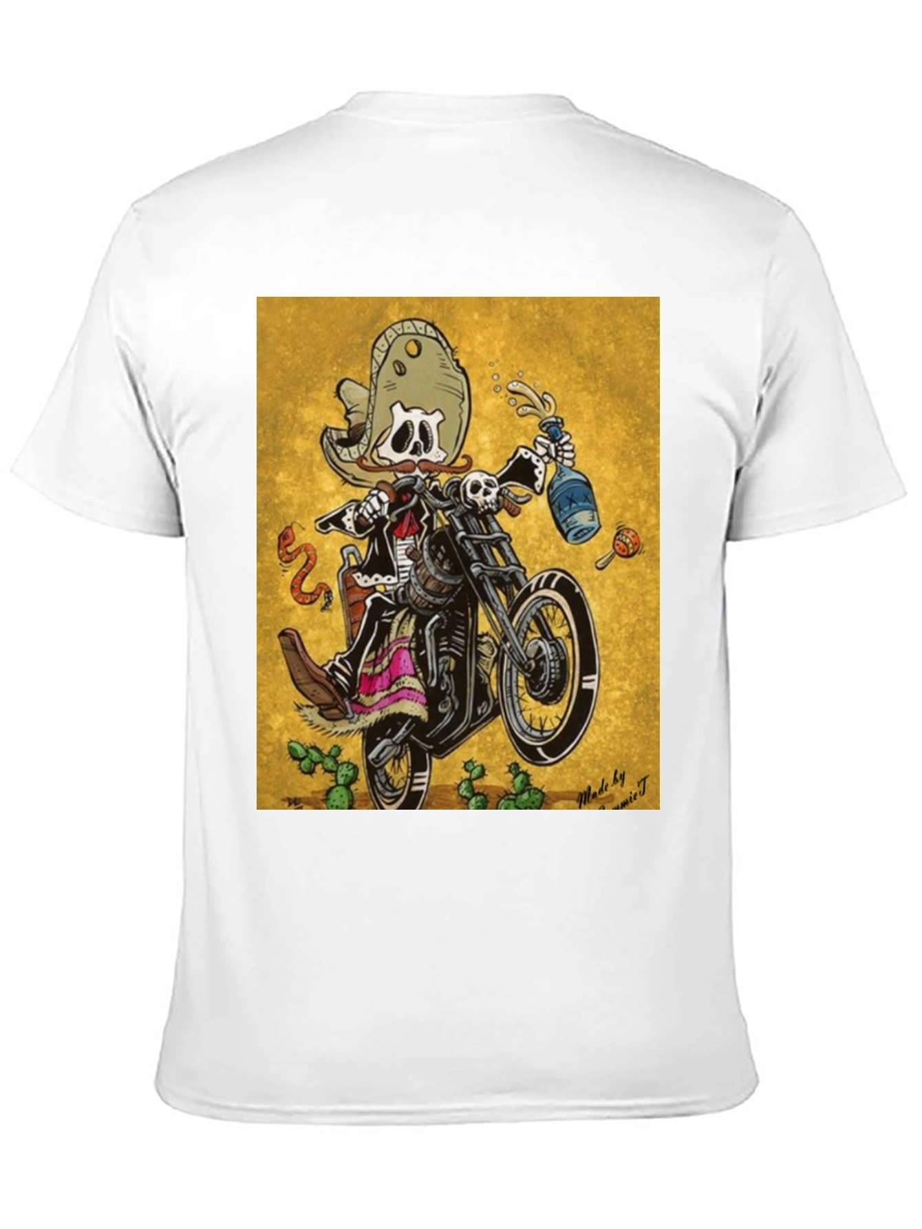 Day of the Dead Biker T-Shirt