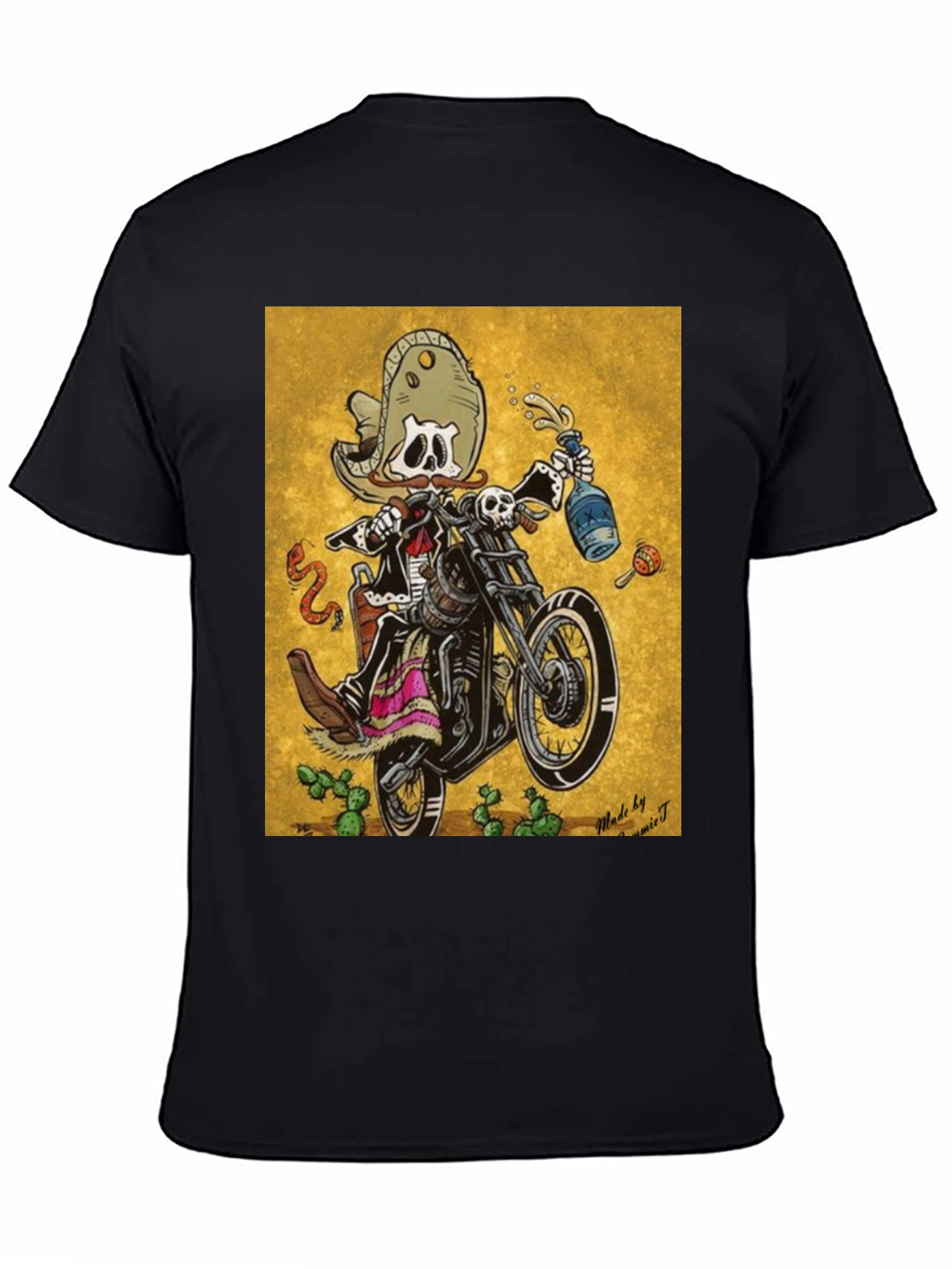 Day of the Dead Biker T-Shirt