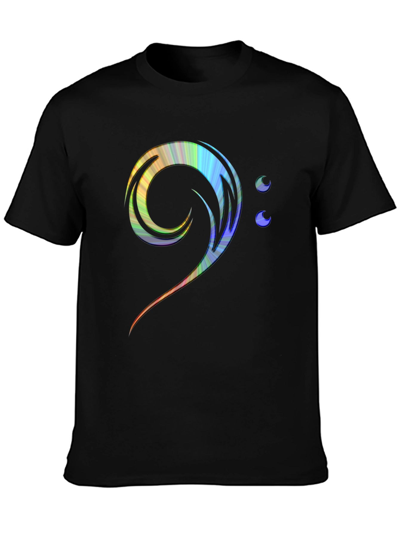 Bass Clef Rainbow T-Shirt - Music Lover Tee