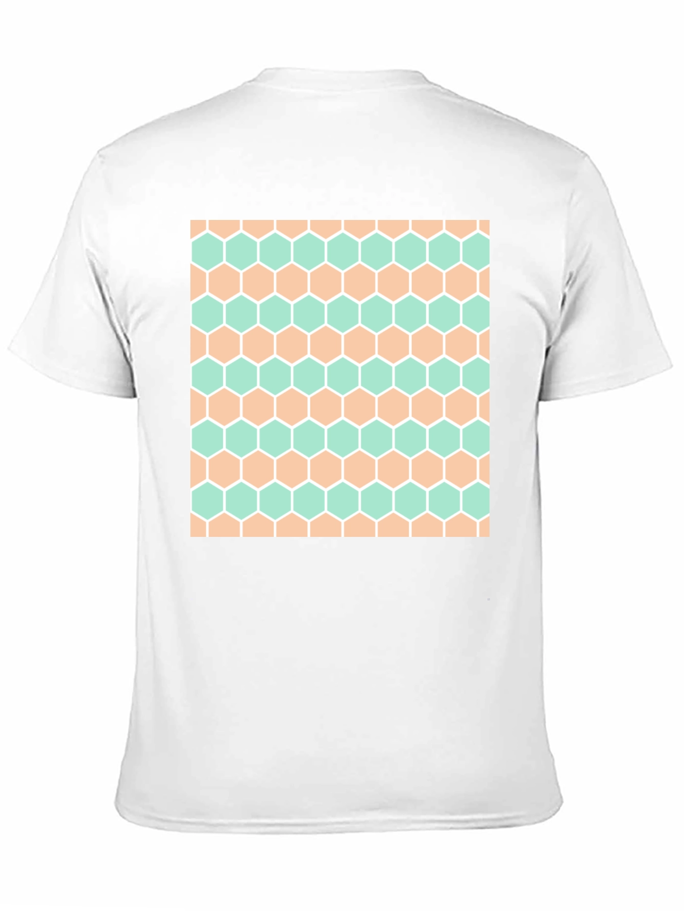 Honeycomb Pattern Tee - Stylish Geometric Design
