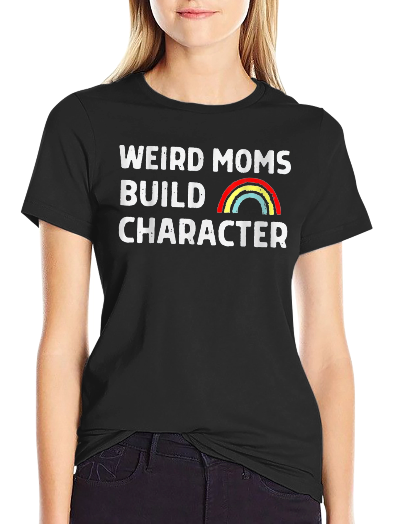 Weird Moms Build Character Graphic Tee