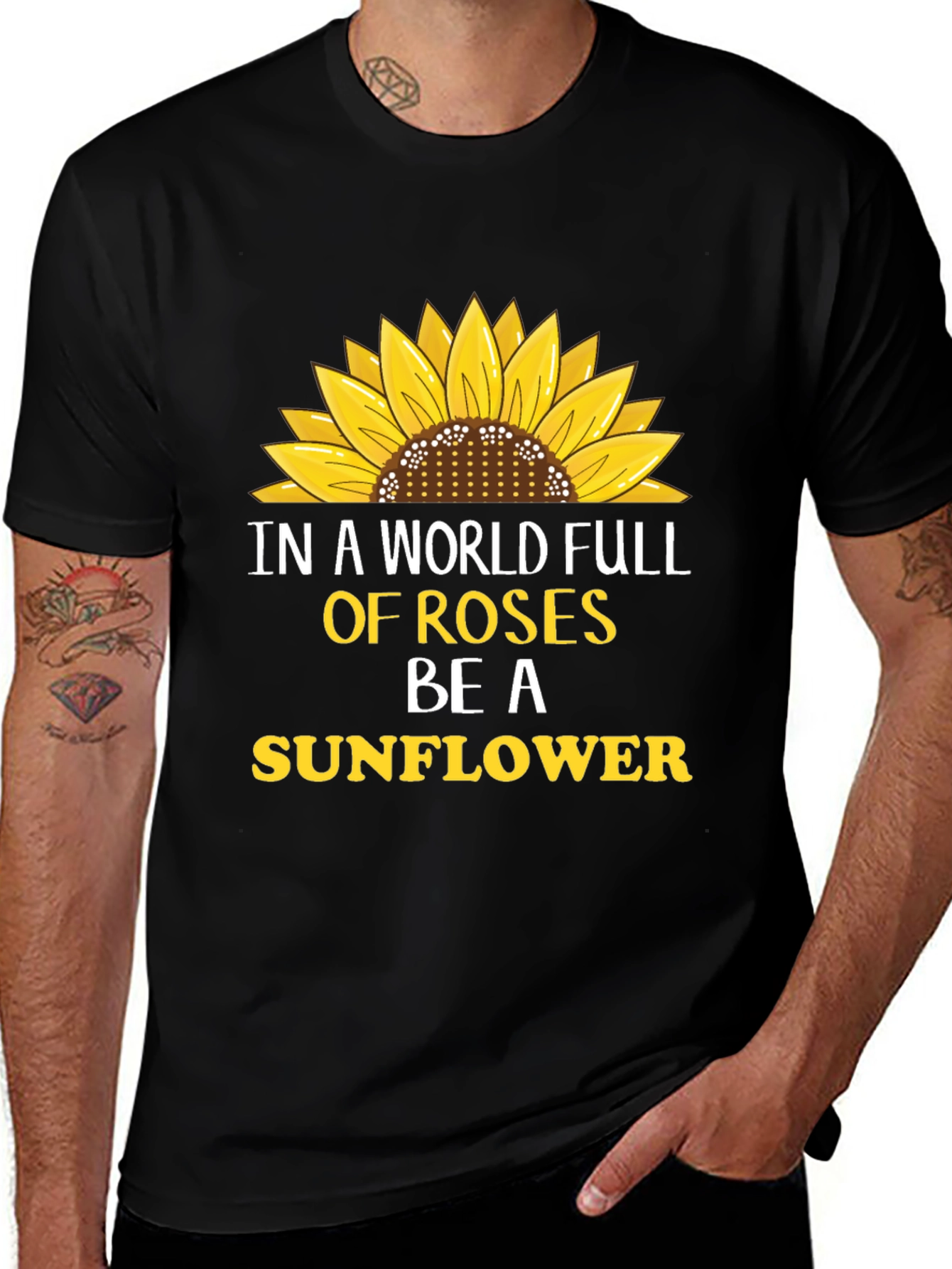 Sunflower Graphic T-Shirt - Be A Sunflower