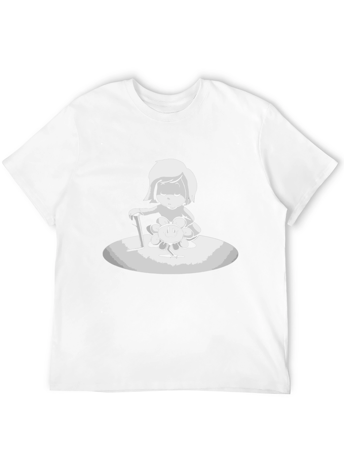 Cartoon Graphic Print Black T-Shirt