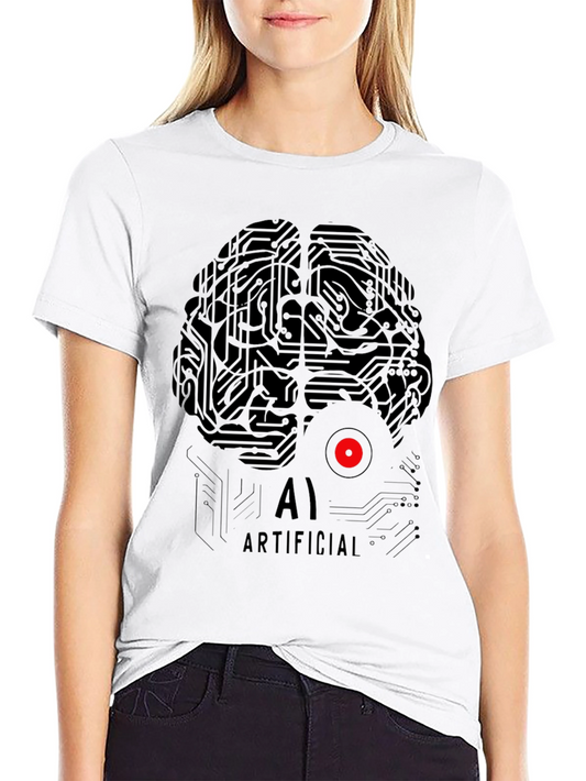 AI Brain Circuitry T-Shirt - Artificial Intelligence Design