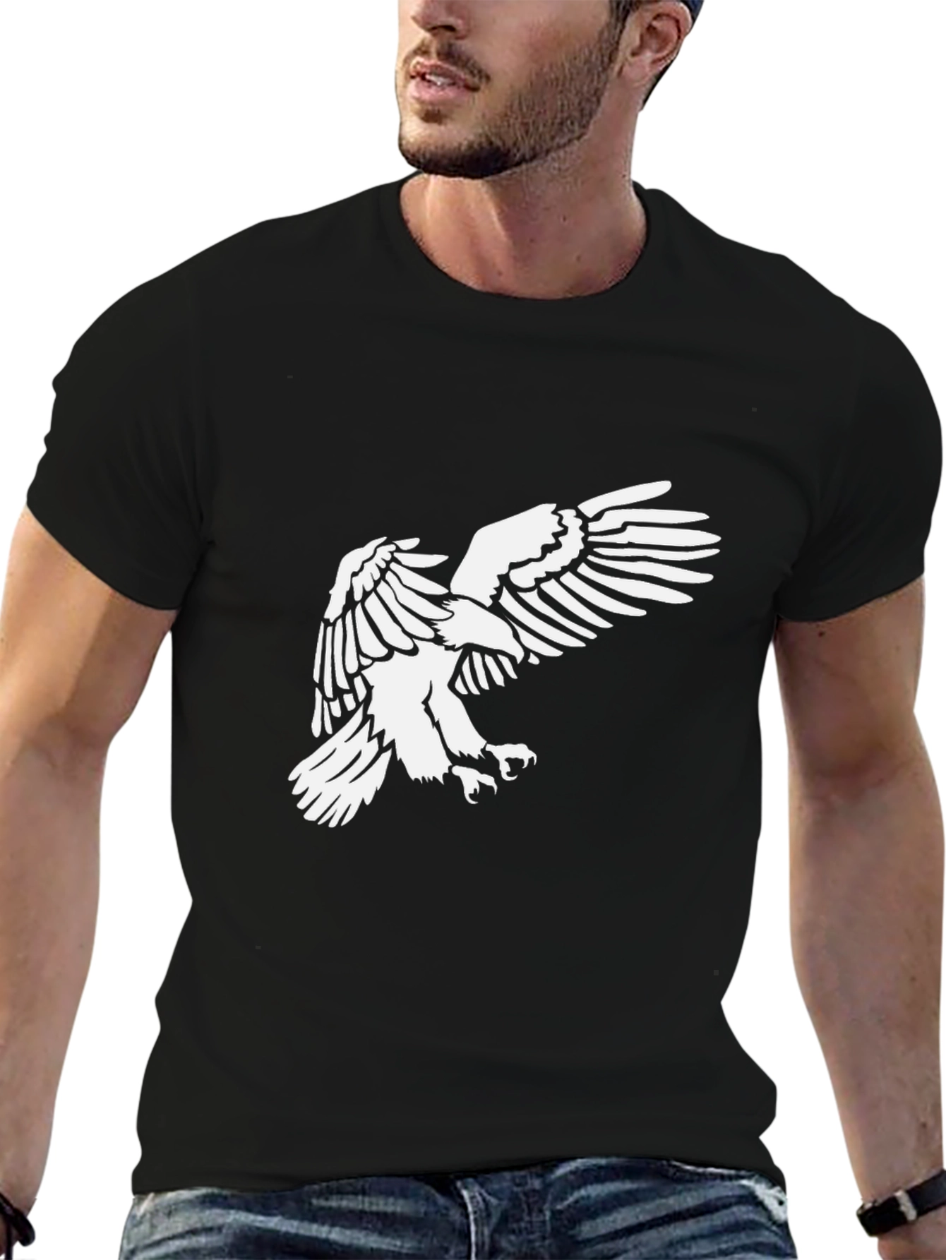 Black Eagle Graphic Tee - Bold Style