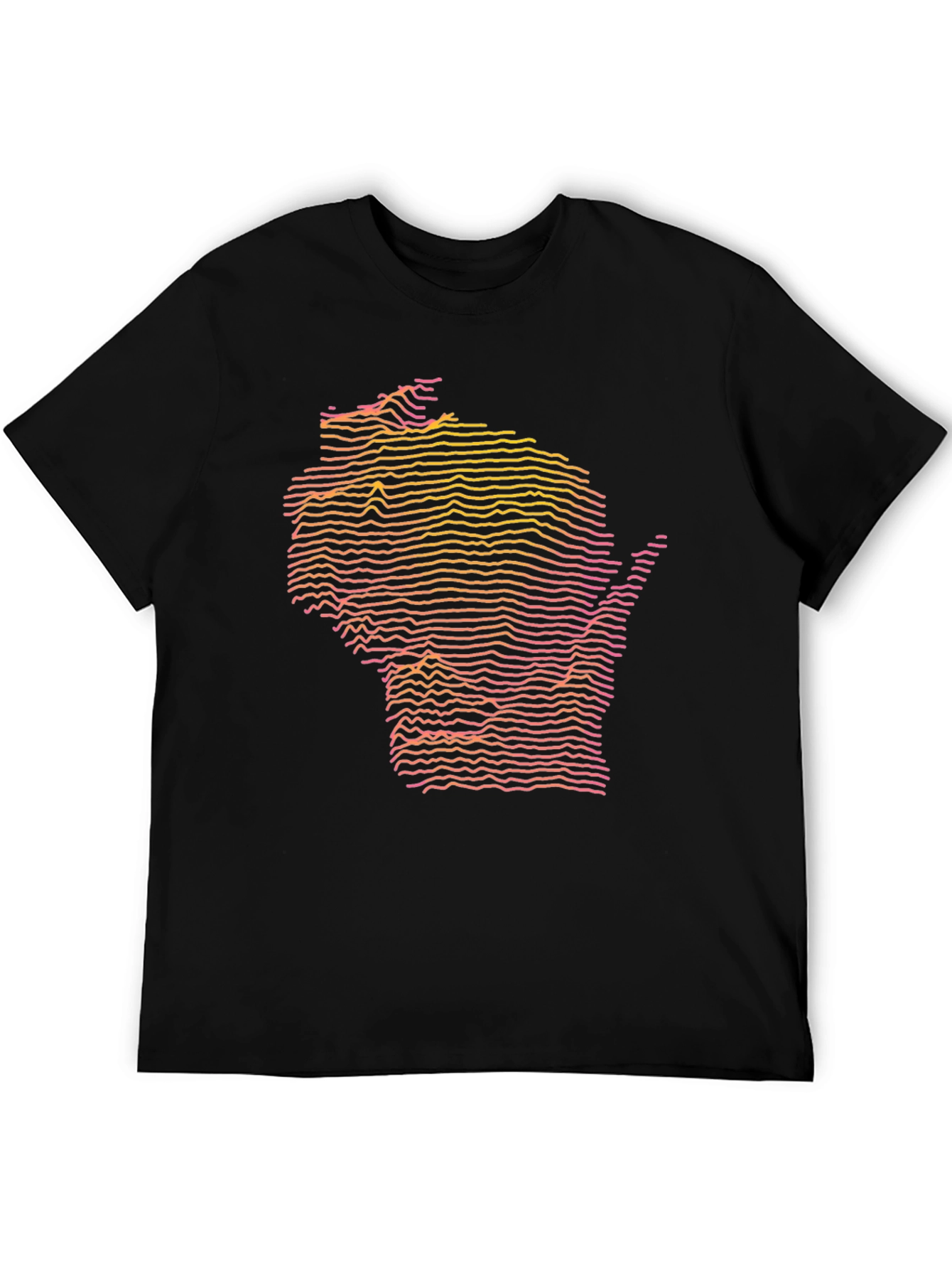 Wisconsin Topographic Lines T-Shirt