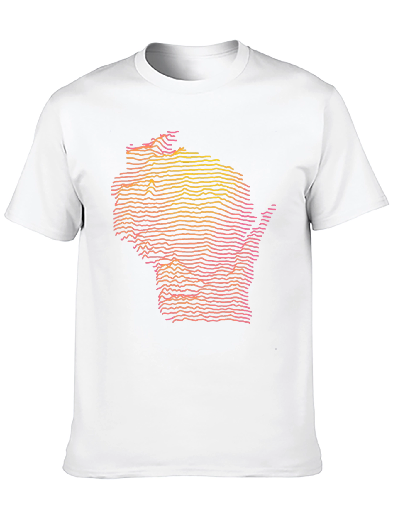 Wisconsin Topographic Lines T-Shirt