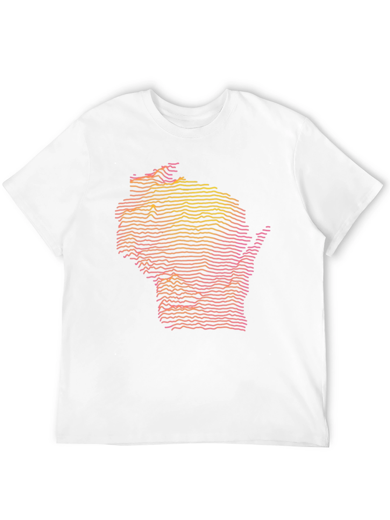 Wisconsin Topographic Lines T-Shirt