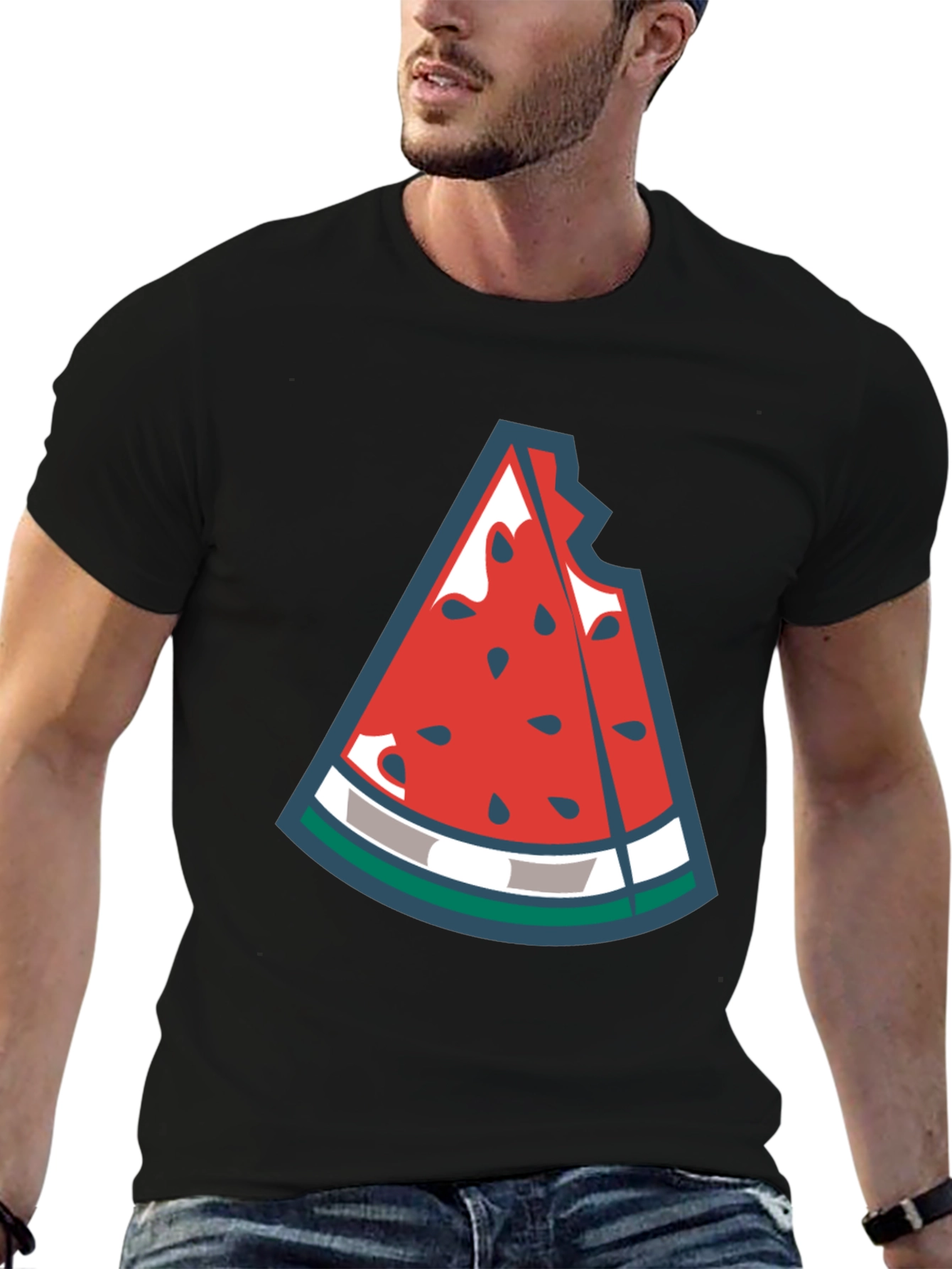 Watermelon Slice Graphic Tee - Fresh Summer Style