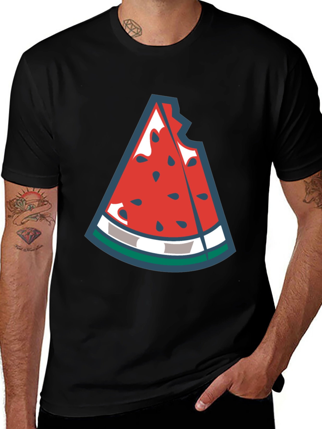 Watermelon Slice Graphic Tee - Fresh Summer Style