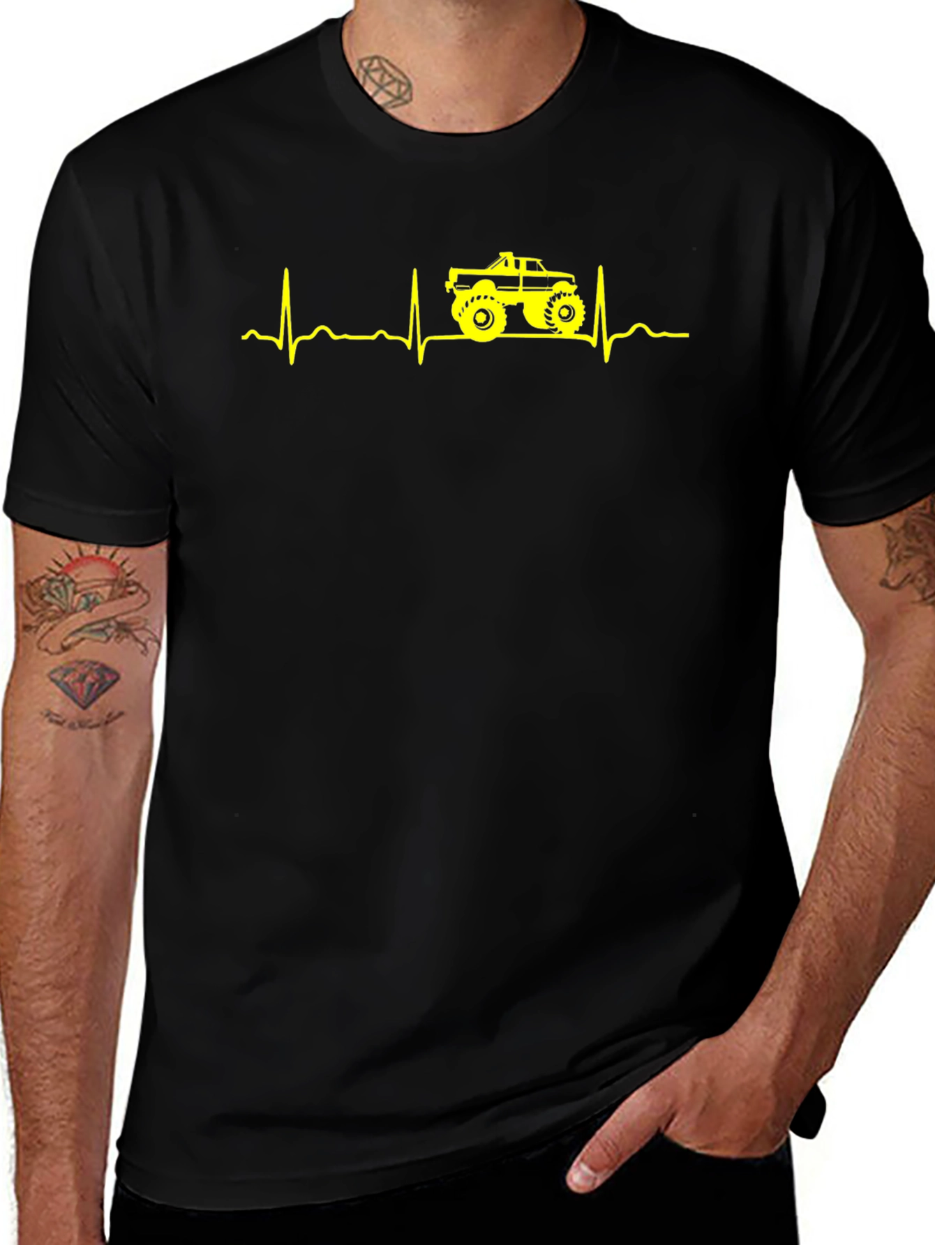 Monster Truck Heartbeat T-Shirt