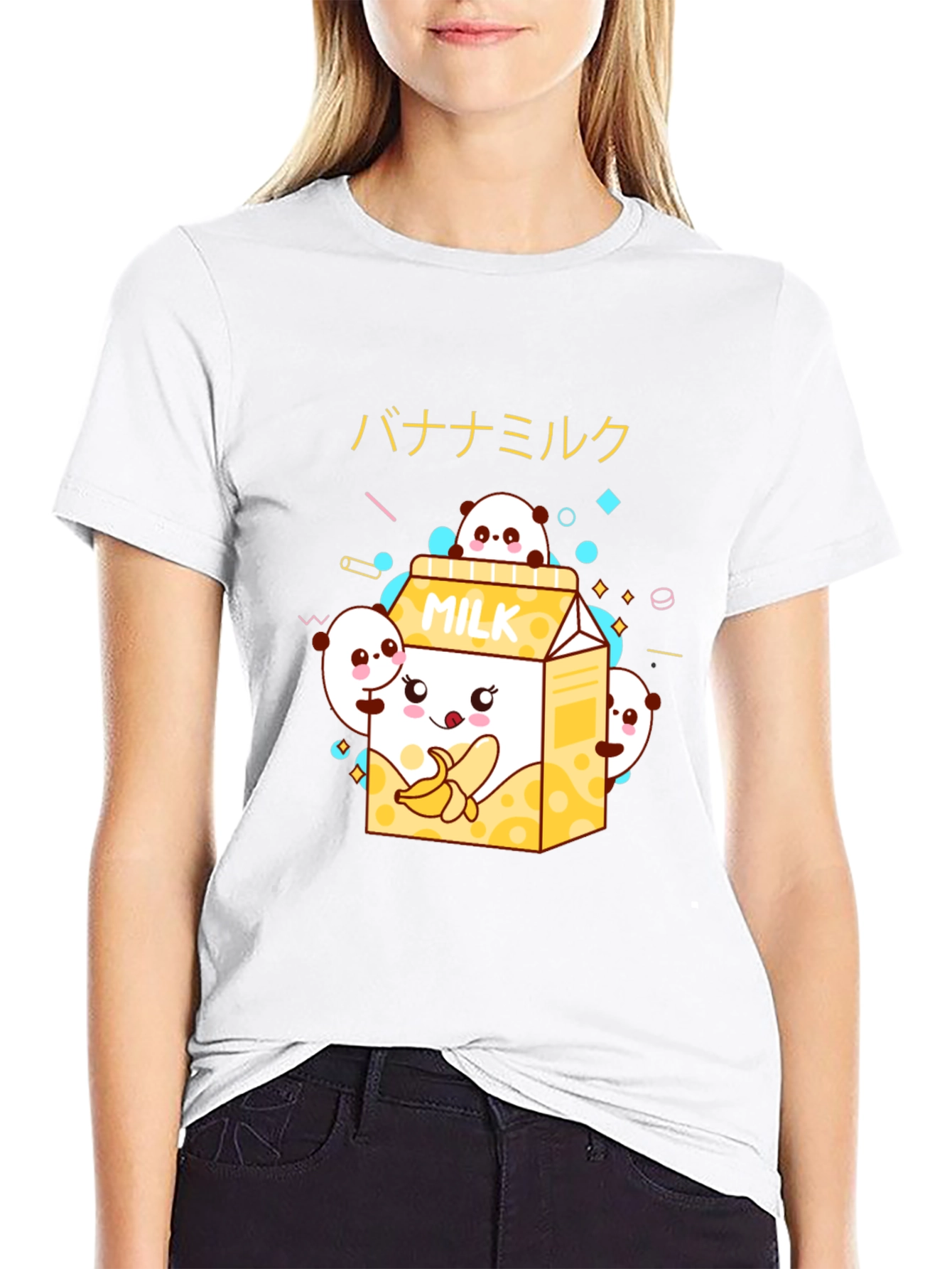 Kawaii Banana Milk Graphic Tee