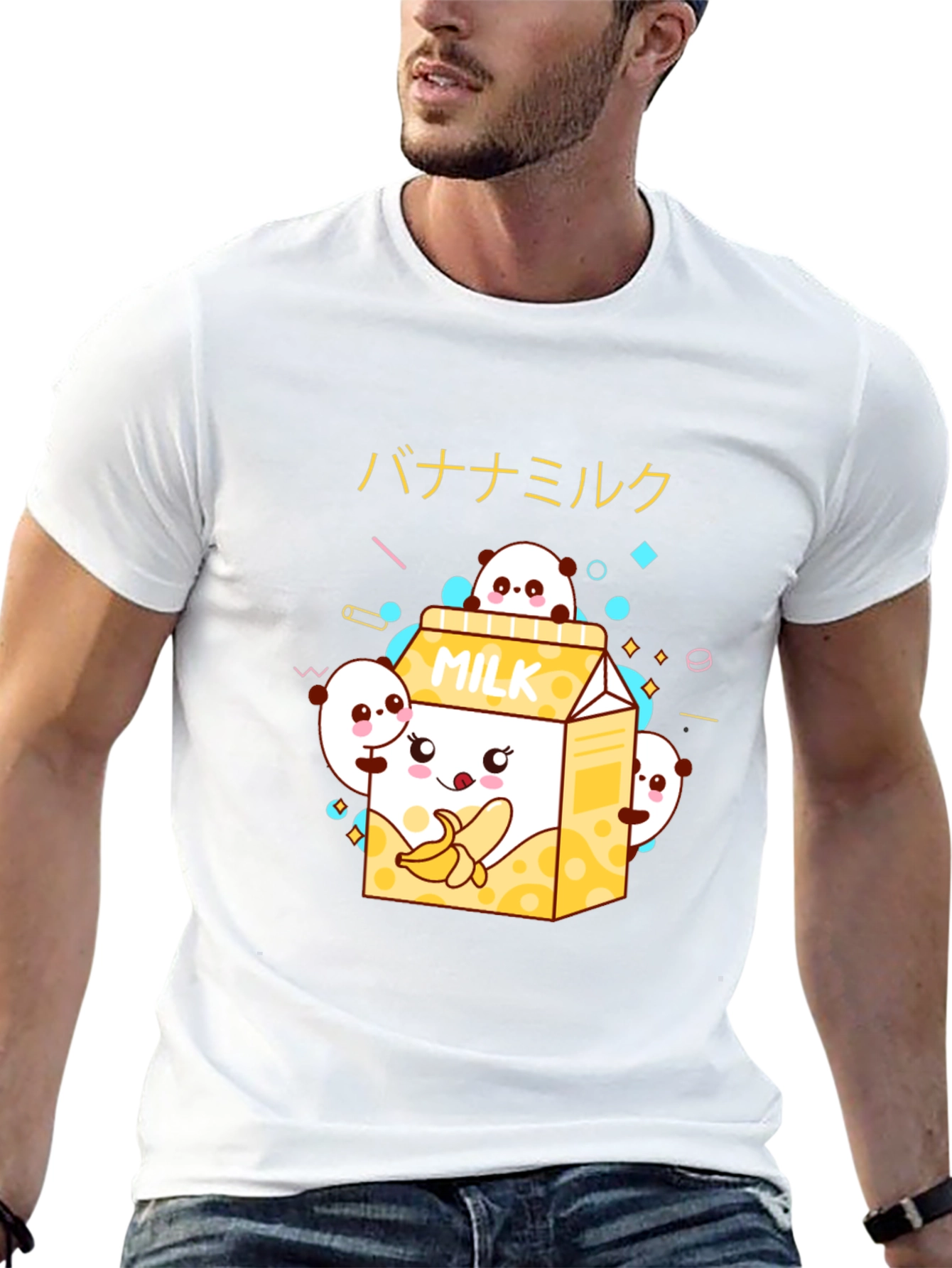 Kawaii Banana Milk Graphic Tee