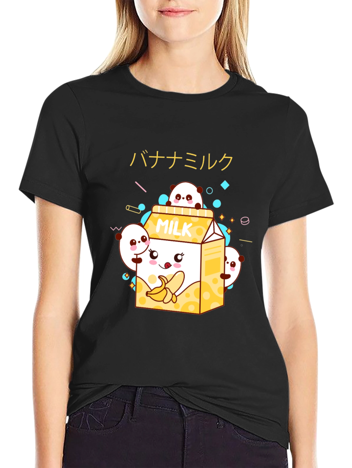 Kawaii Banana Milk Graphic Tee
