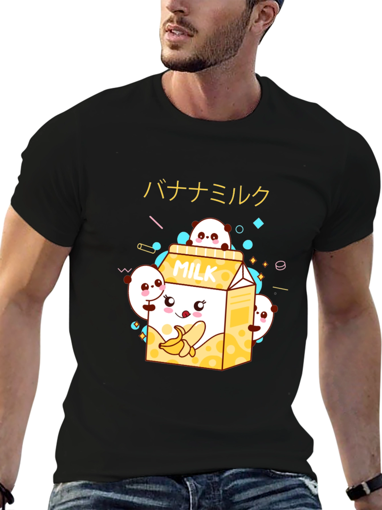 Kawaii Banana Milk Graphic Tee