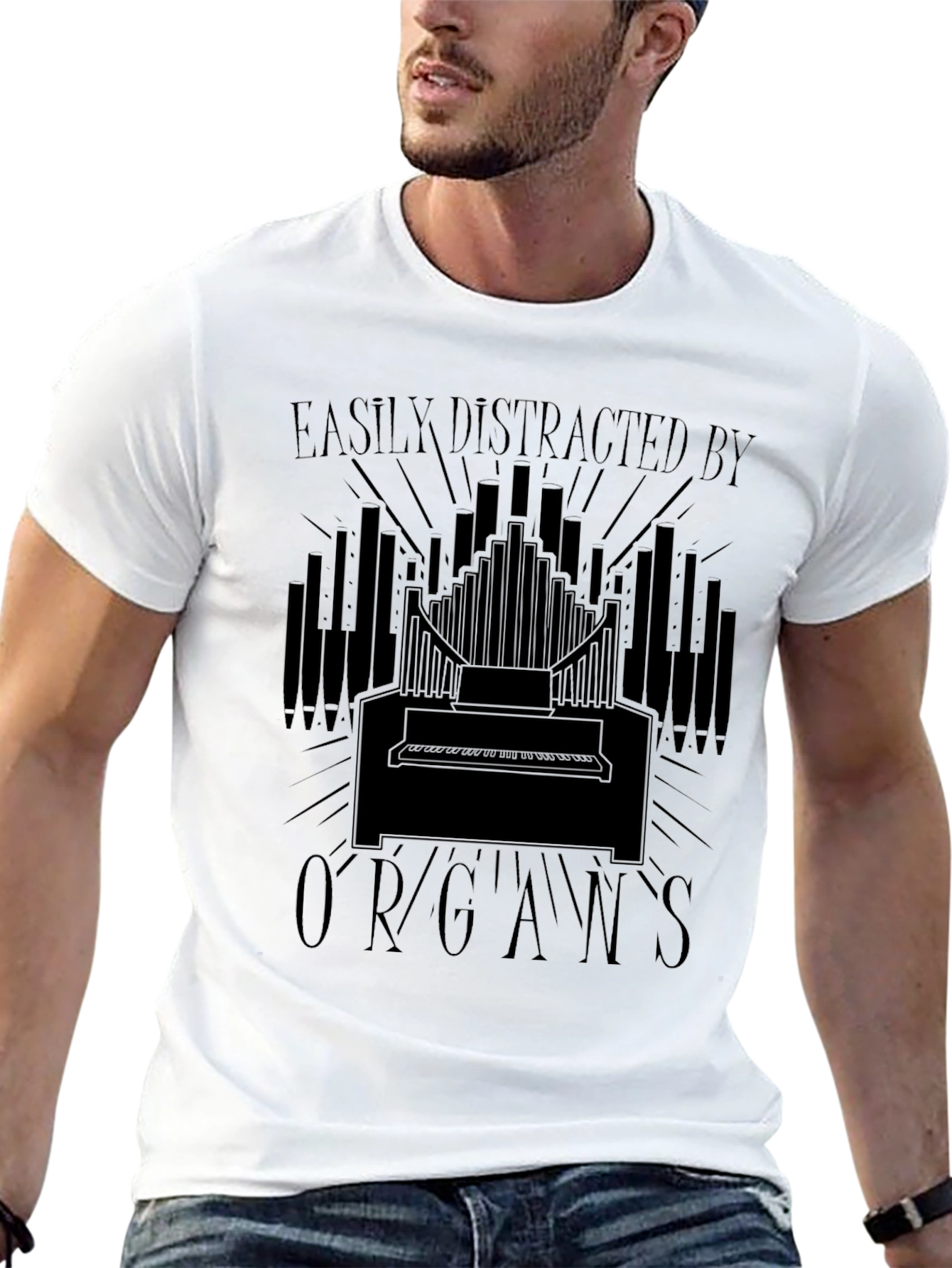 Easily Distracted By Organs T-Shirt