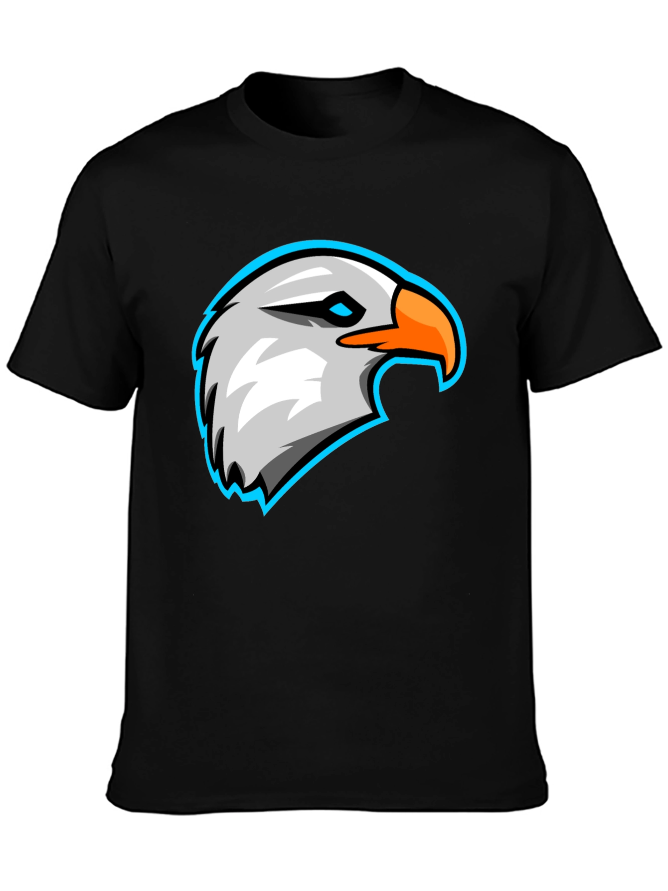 Eagle Graphic Black T-Shirt - Cool Bird Tee