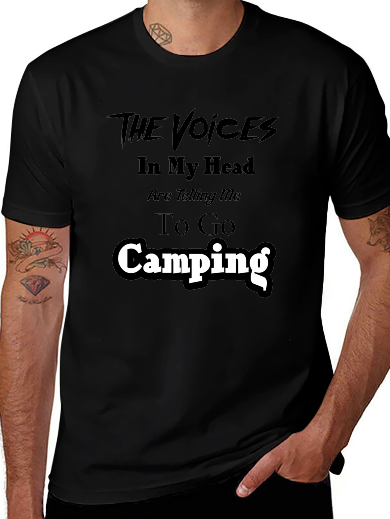 Camping T-Shirt - The Voices in My Head