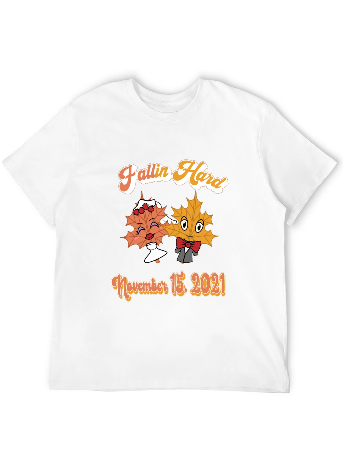 Fallin Hard T-Shirt November 15 2021 Maple Leaf Couple