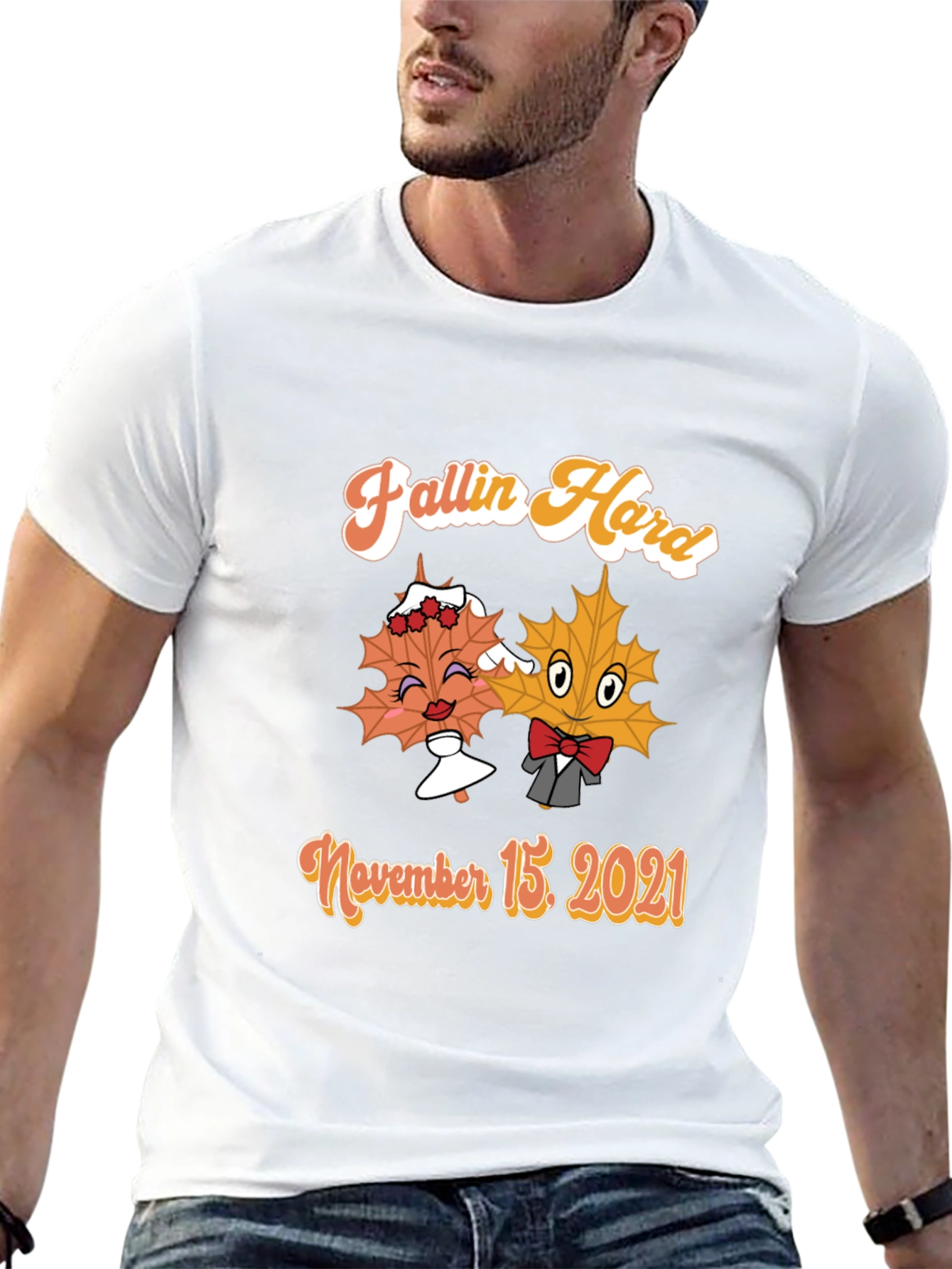 Fallin Hard T-Shirt November 15 2021 Maple Leaf Couple