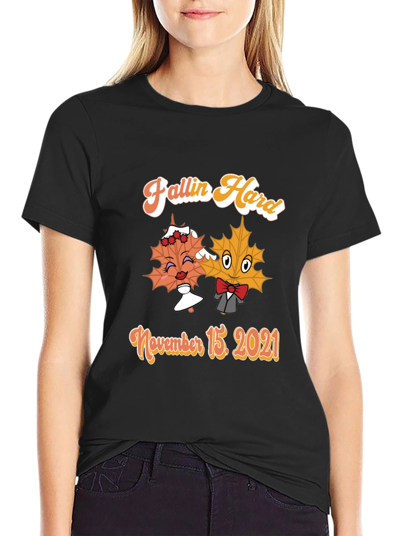 Fallin Hard T-Shirt November 15 2021 Maple Leaf Couple