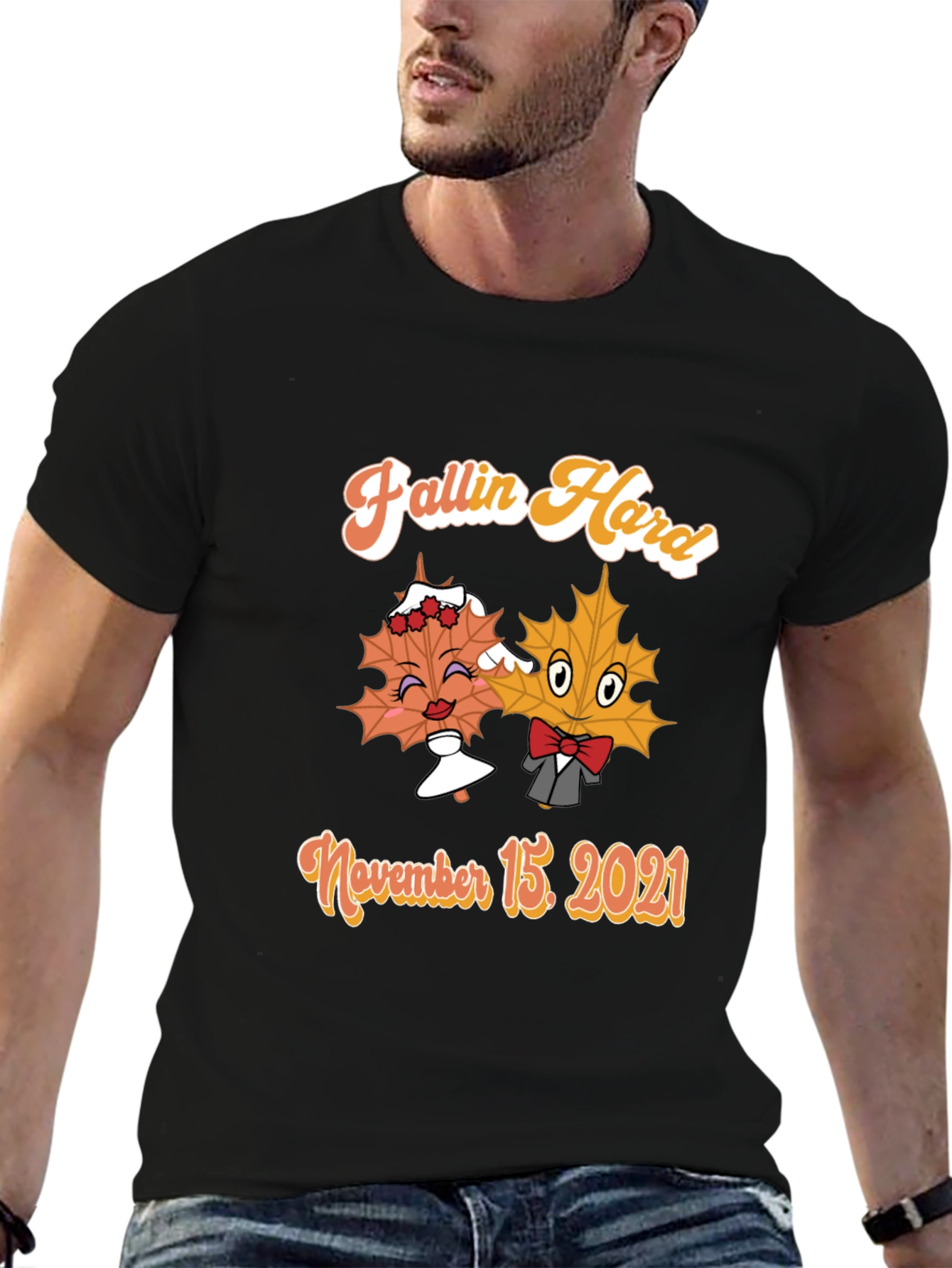 Fallin Hard T-Shirt November 15 2021 Maple Leaf Couple