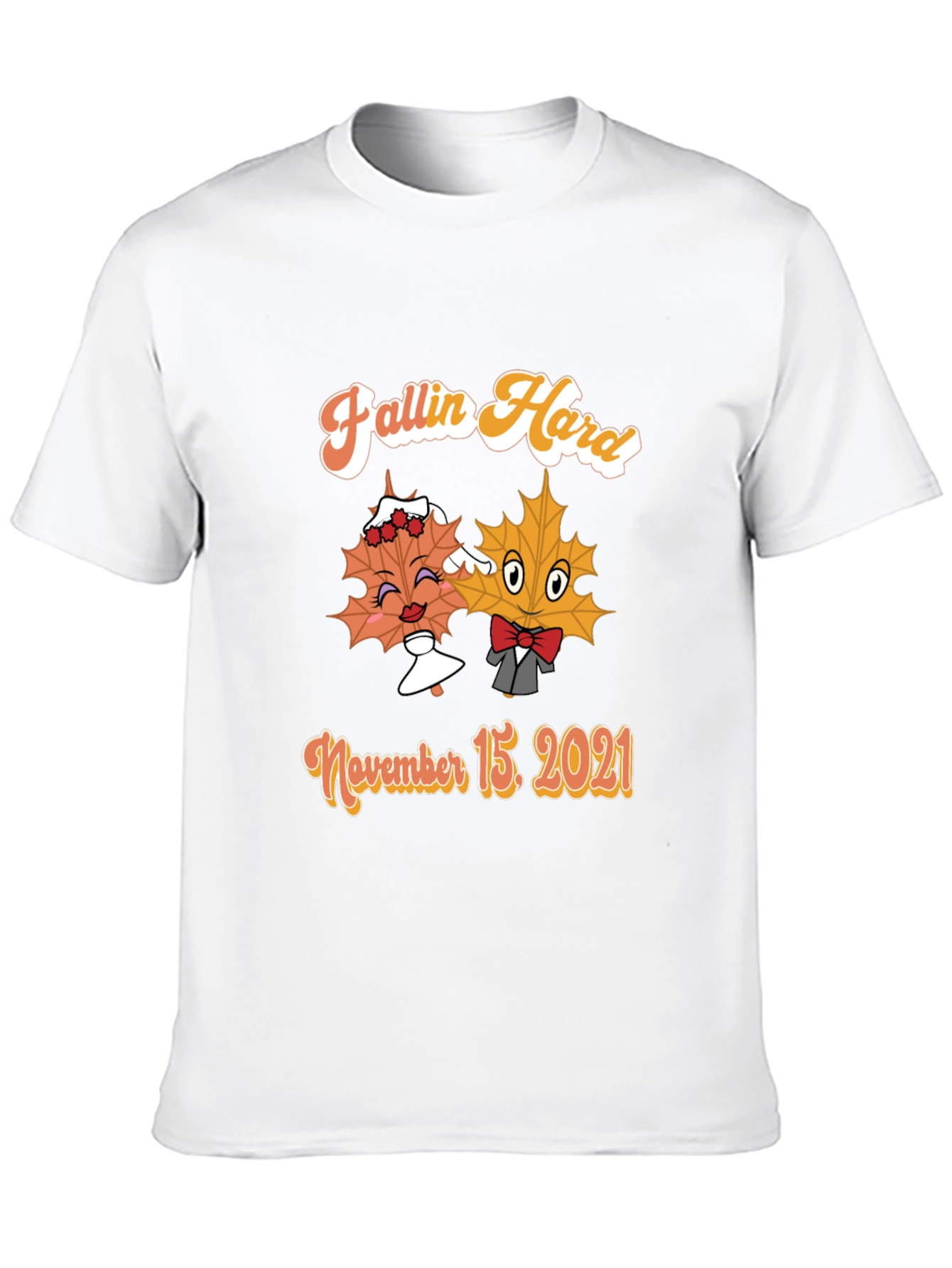 Fallin Hard T-Shirt November 15 2021 Maple Leaf Couple
