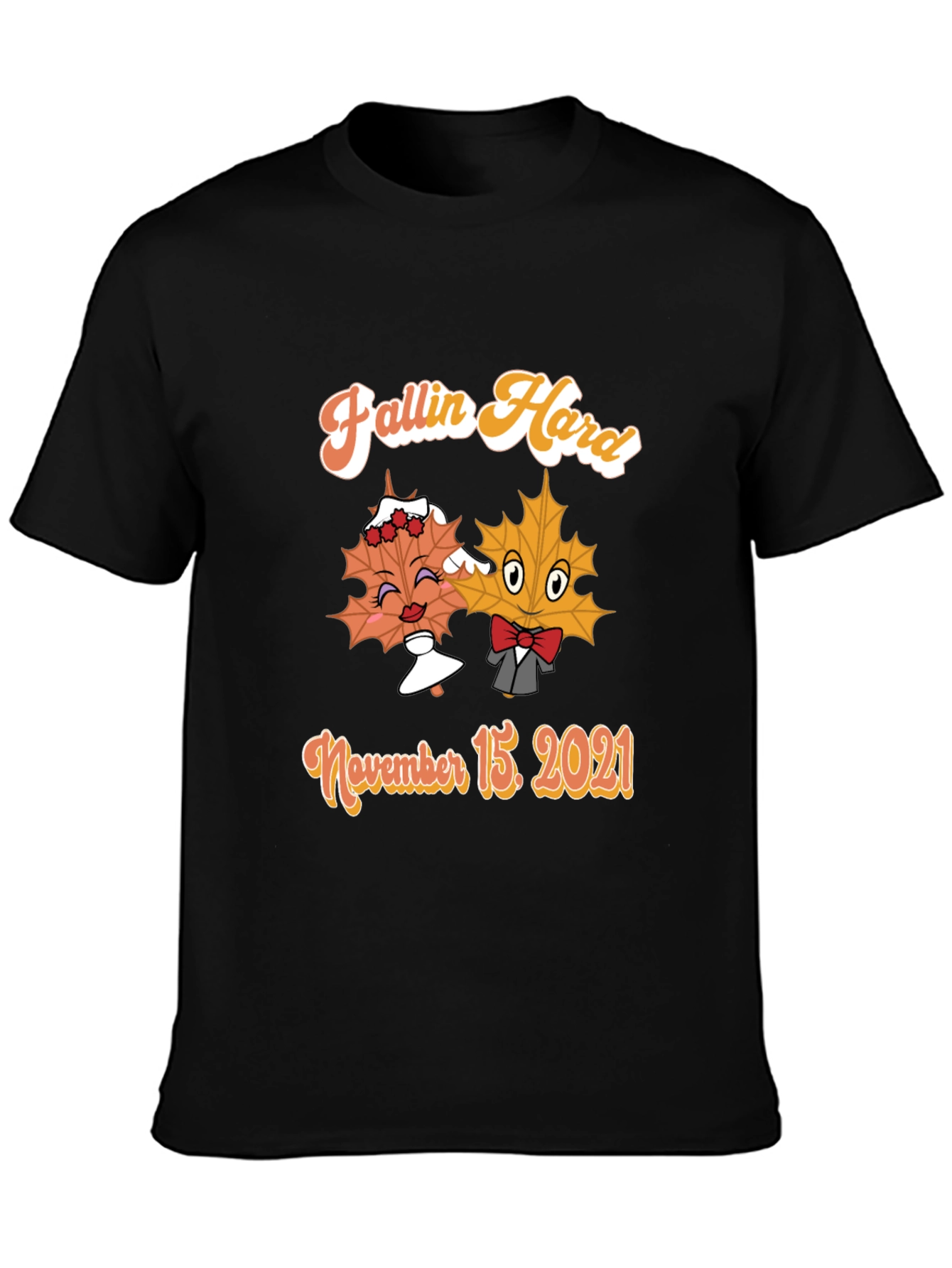 Fallin Hard T-Shirt November 15 2021 Maple Leaf Couple