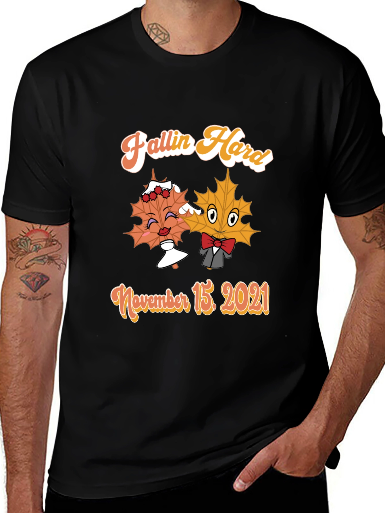 Fallin Hard T-Shirt November 15 2021 Maple Leaf Couple