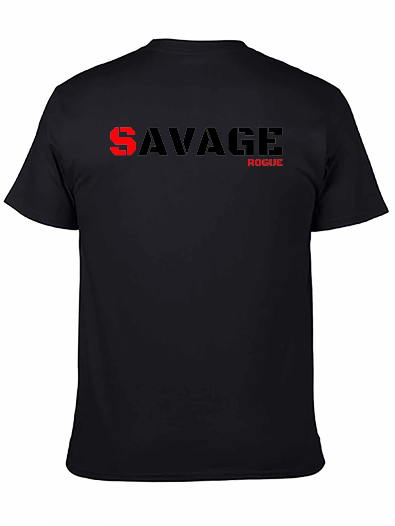 Savage Rogue Graphic Print Black T-Shirt