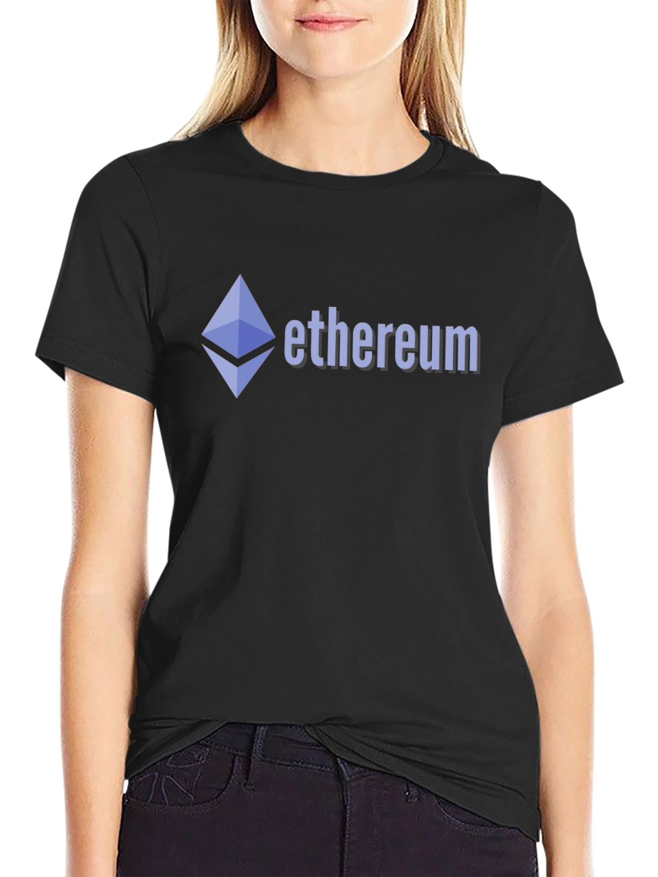 Ethereum Crypto Logo T-Shirt - Black