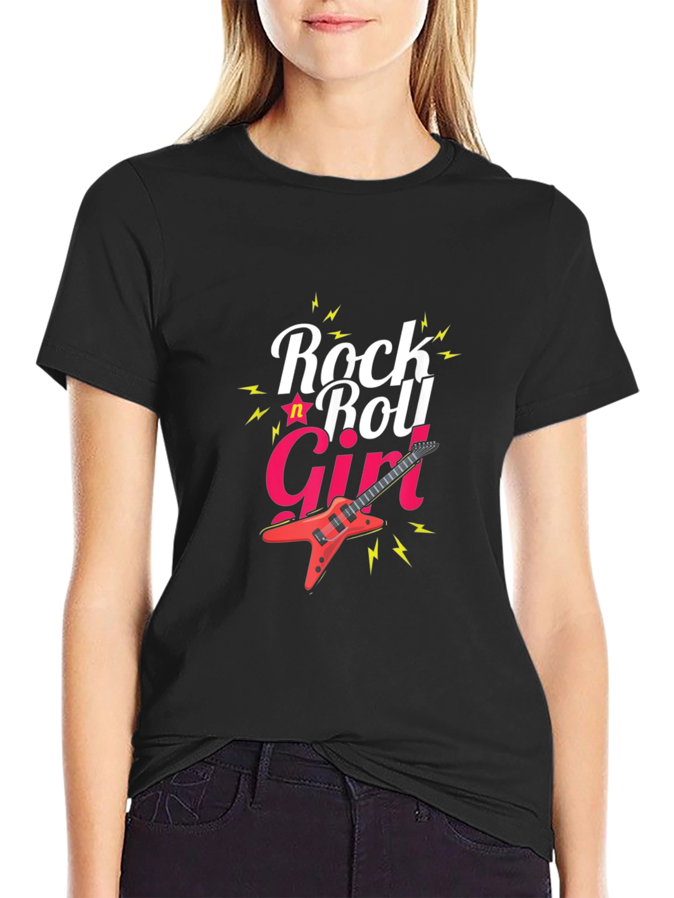 Rock n Roll Girl Tee - Stylish Graphic T-Shirt