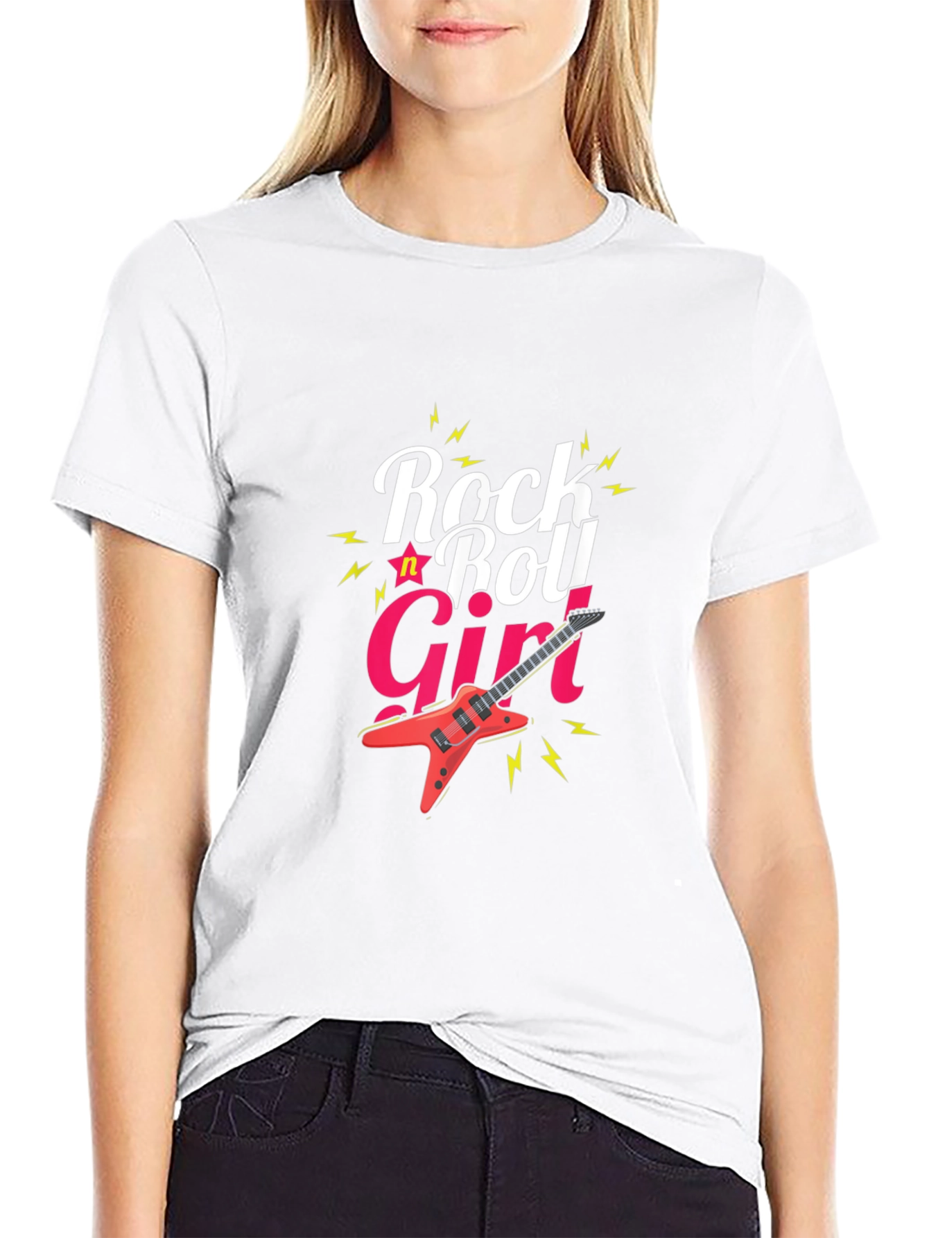Rock n Roll Girl Tee - Stylish Graphic T-Shirt