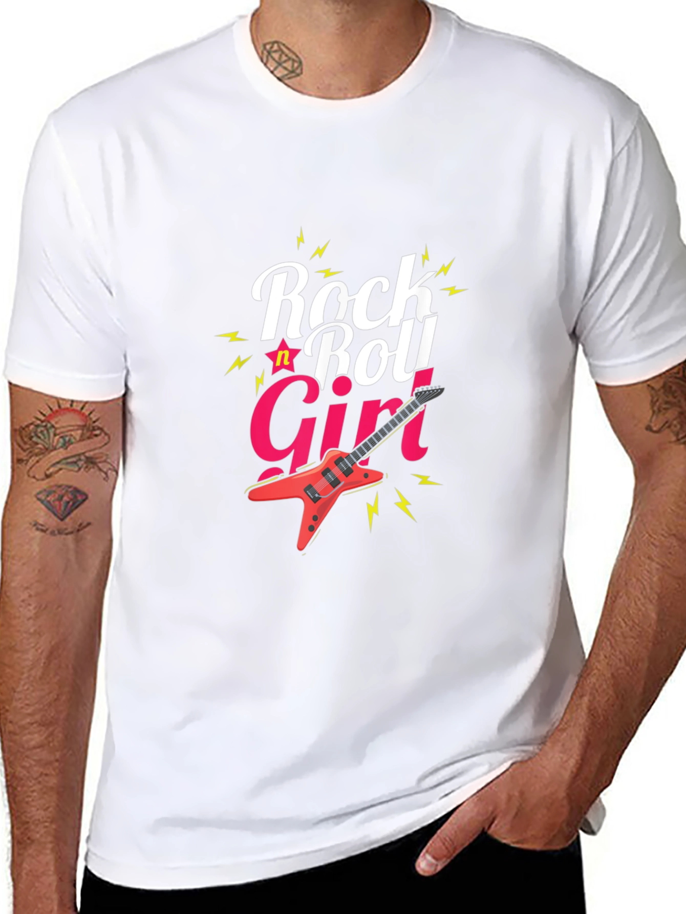 Rock n Roll Girl Tee - Stylish Graphic T-Shirt