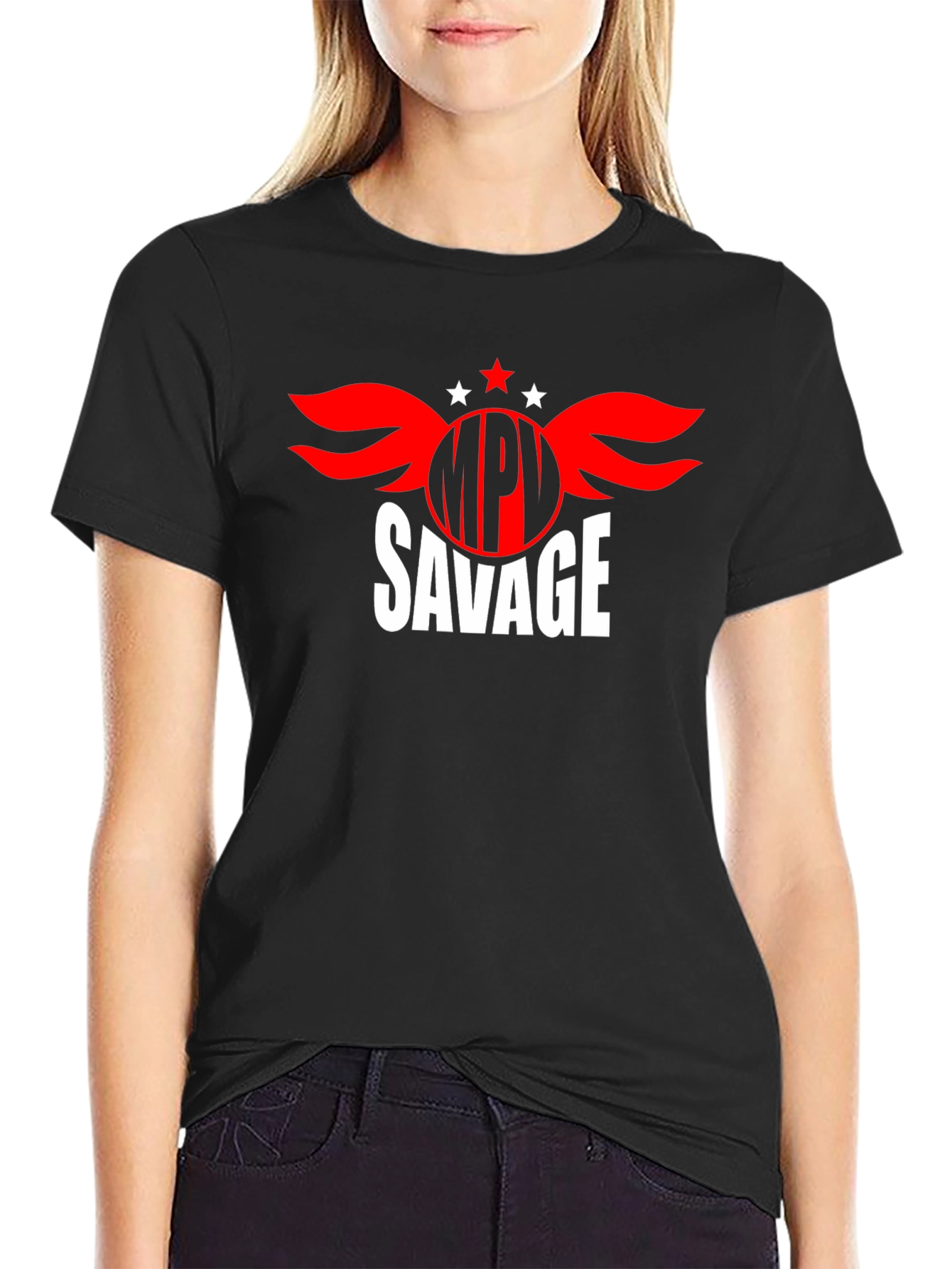 MPV Savage Graphic Tee - Black Cotton Blend