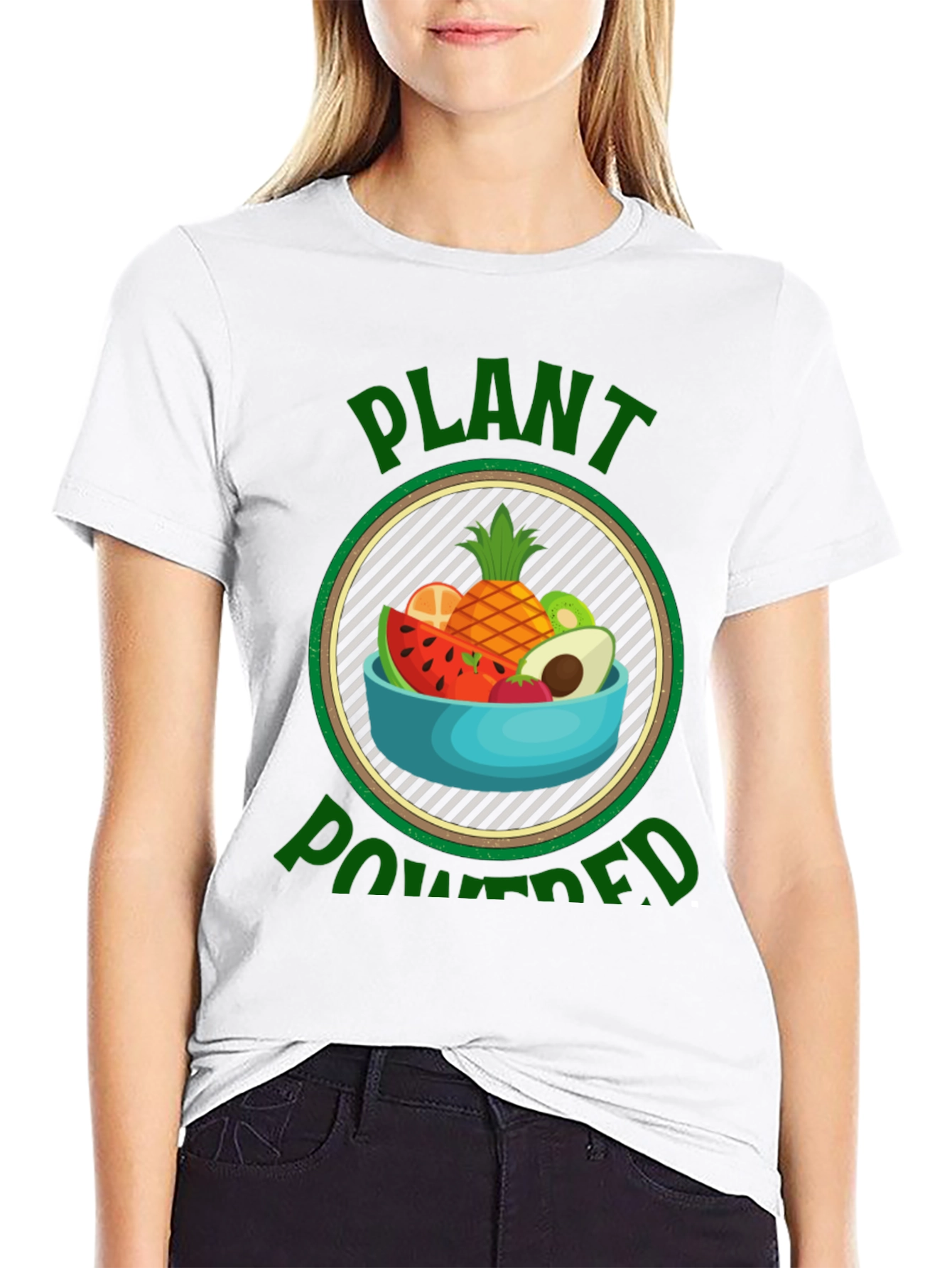 Plant Powered Vegan T-Shirt - Healthy Lifestyle Tee