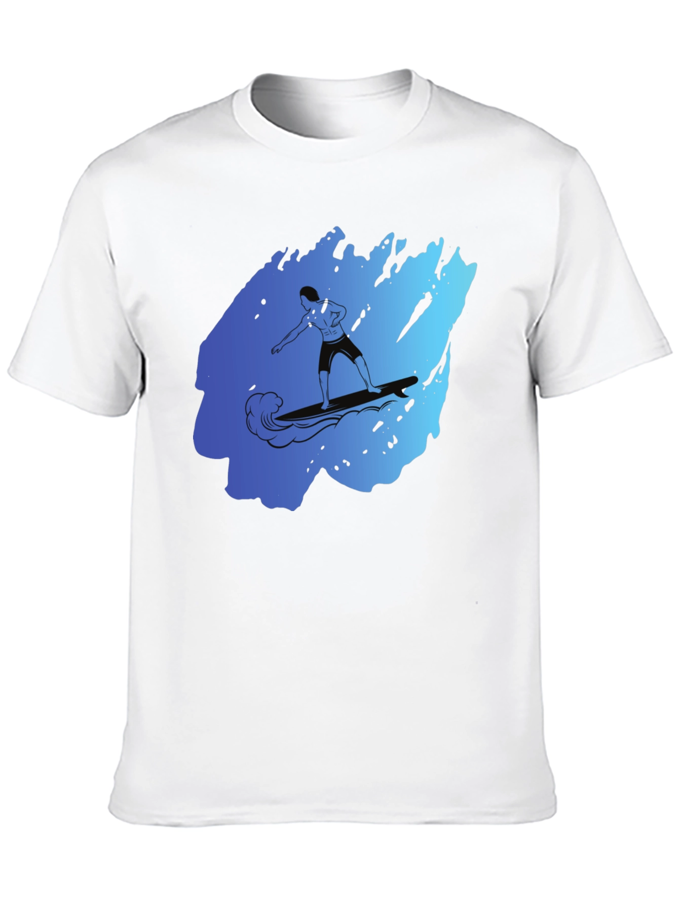 Surfer Graphic Black T-Shirt