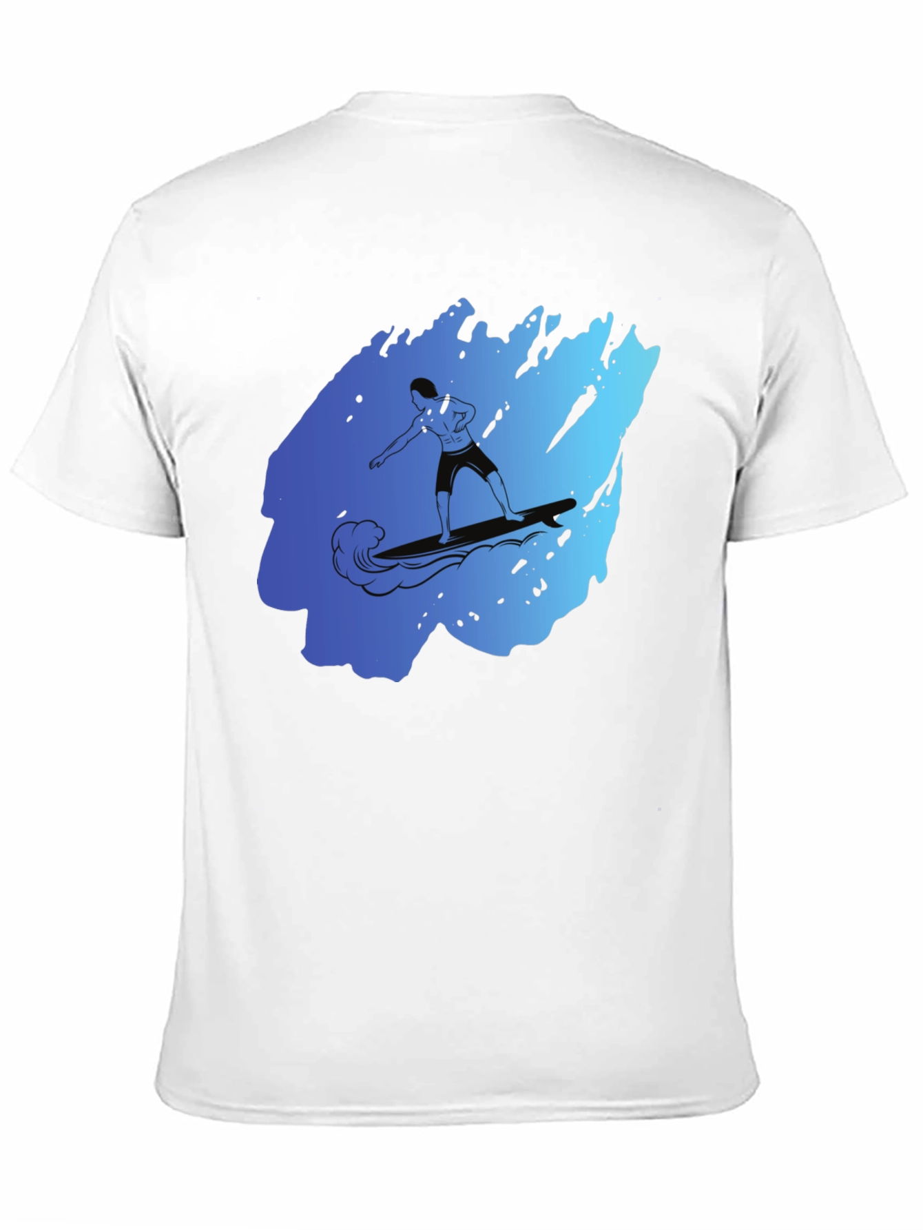 Surfer Graphic Black T-Shirt