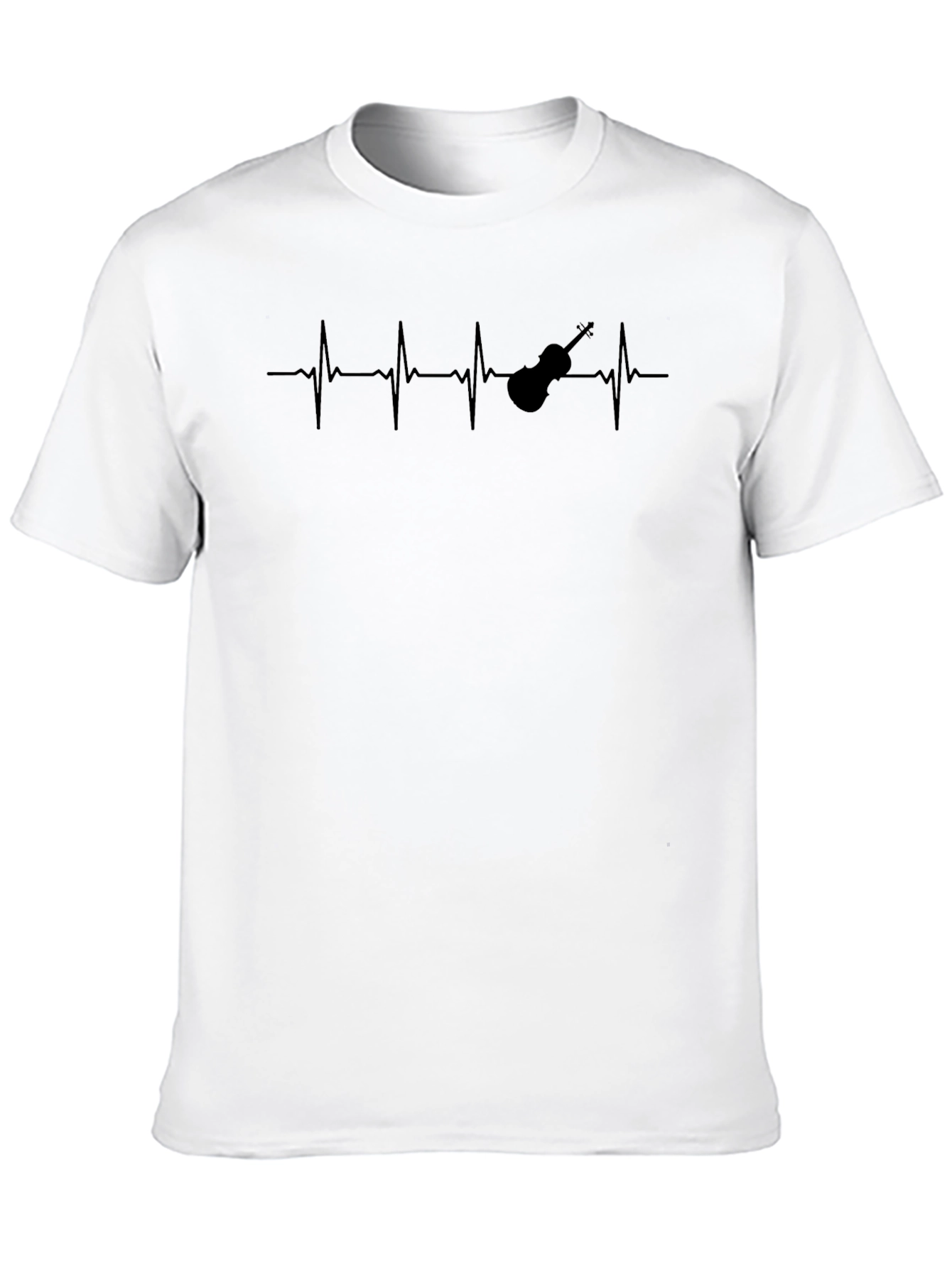 Violin Heartbeat T-Shirt - Music Lover Tee