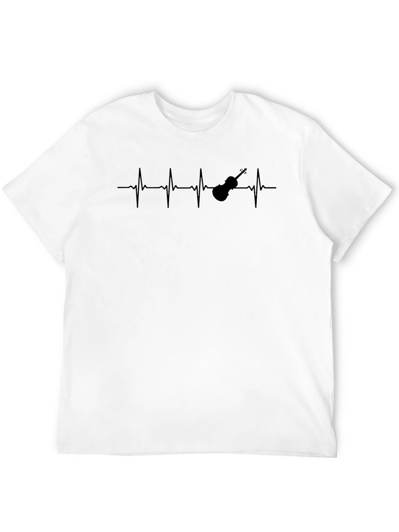 Violin Heartbeat T-Shirt - Music Lover Tee