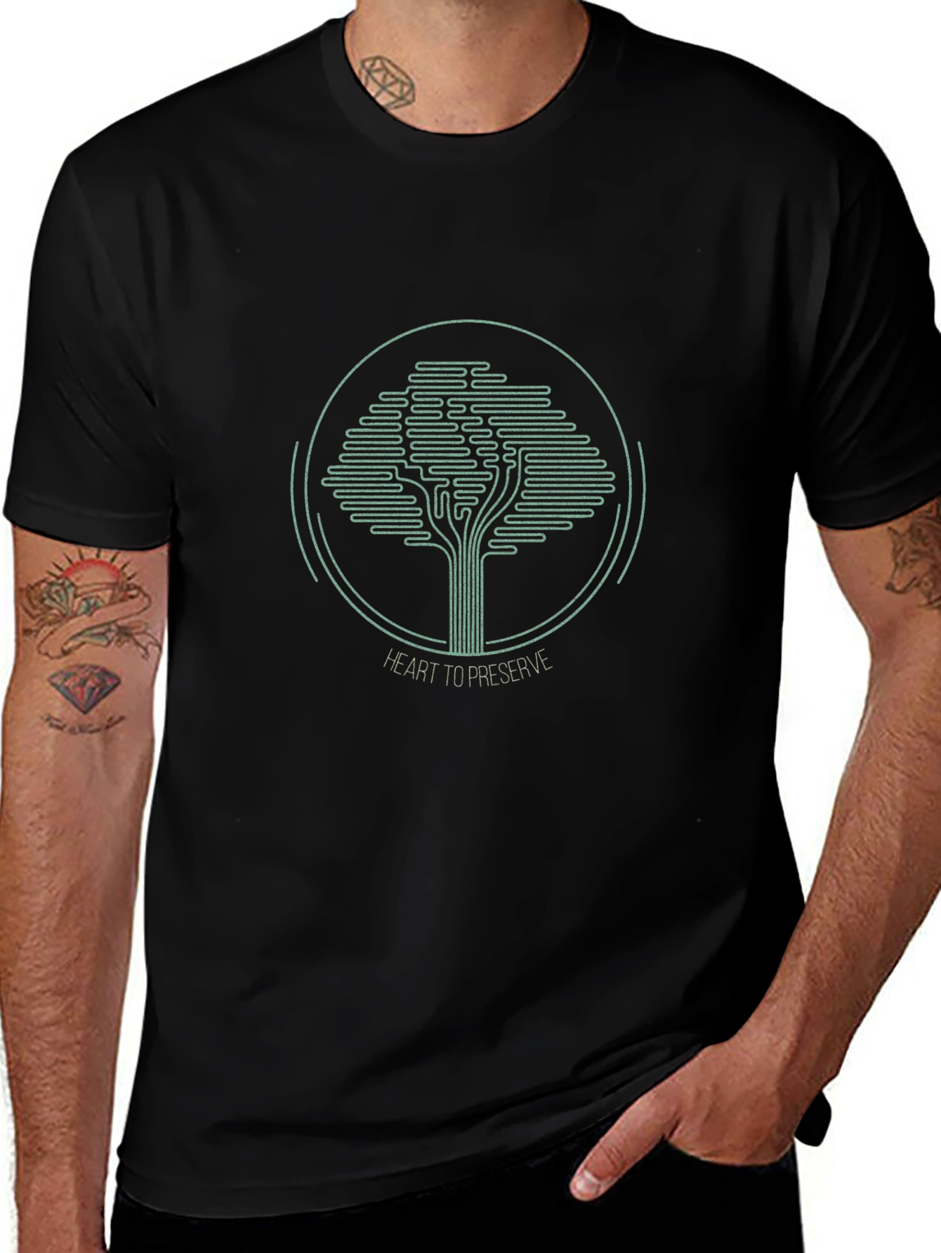 Heart to Preserve Tree Graphic Tee