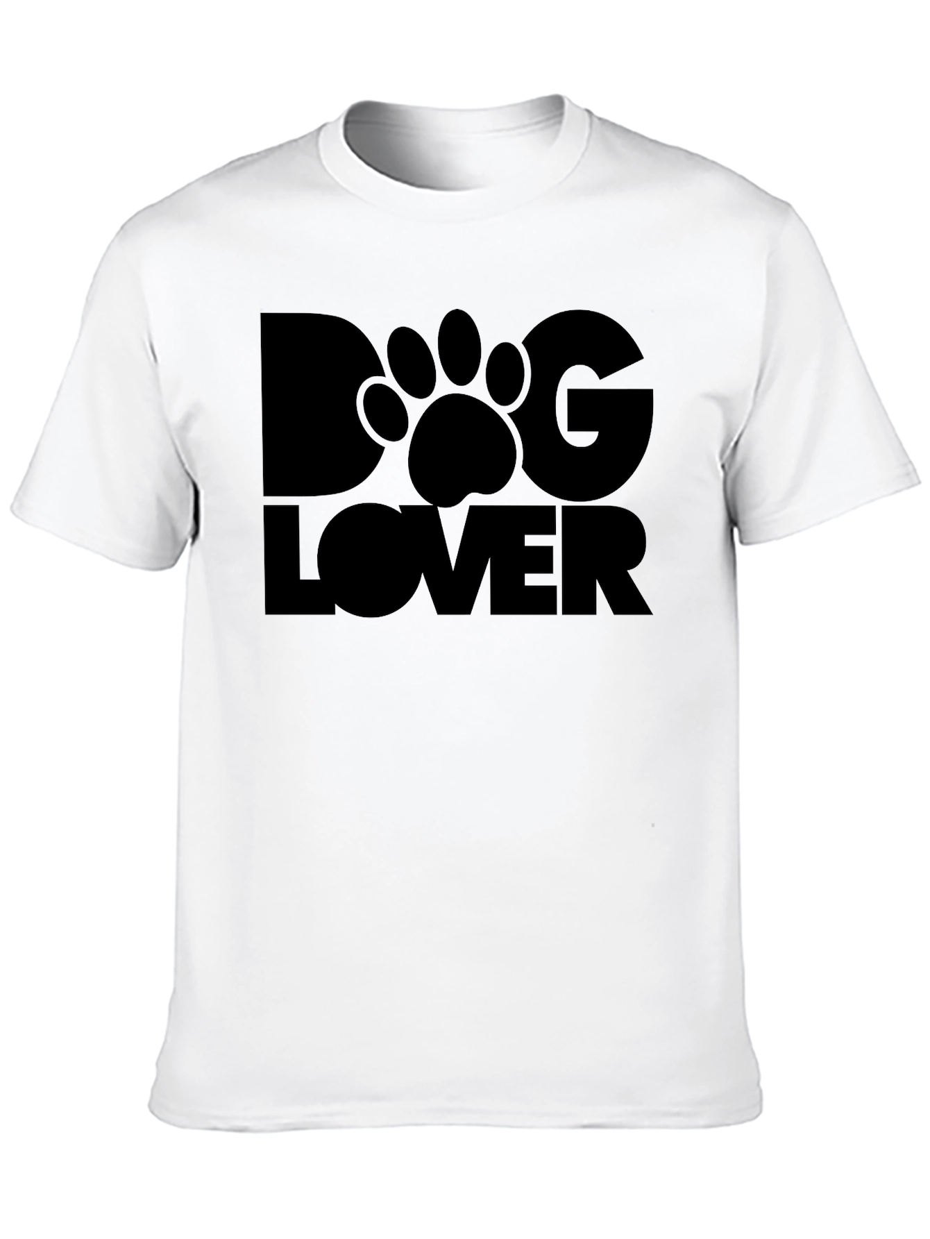 Dog Lover T-Shirt - Black Casual Tee
