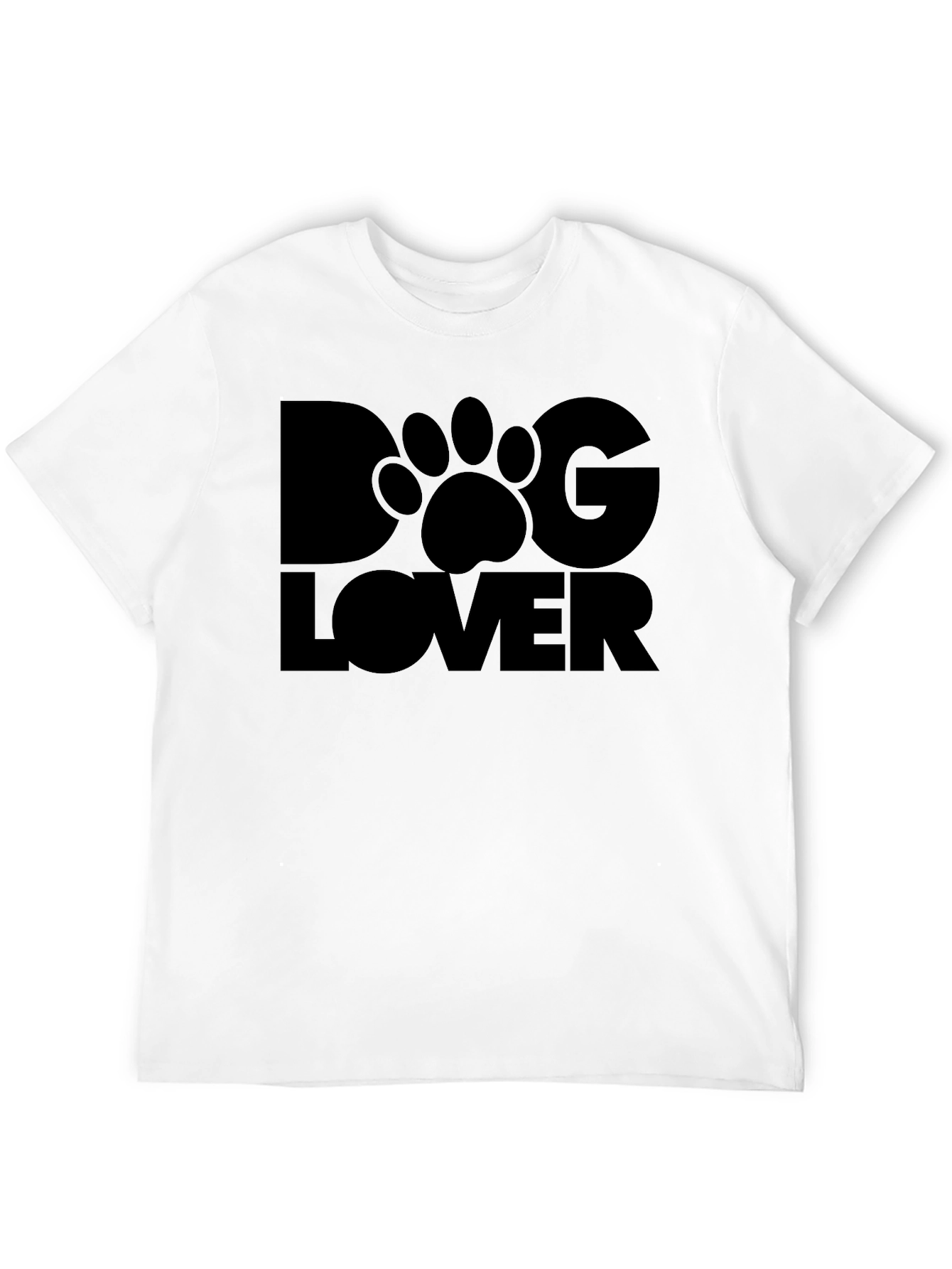 Dog Lover T-Shirt - Black Casual Tee
