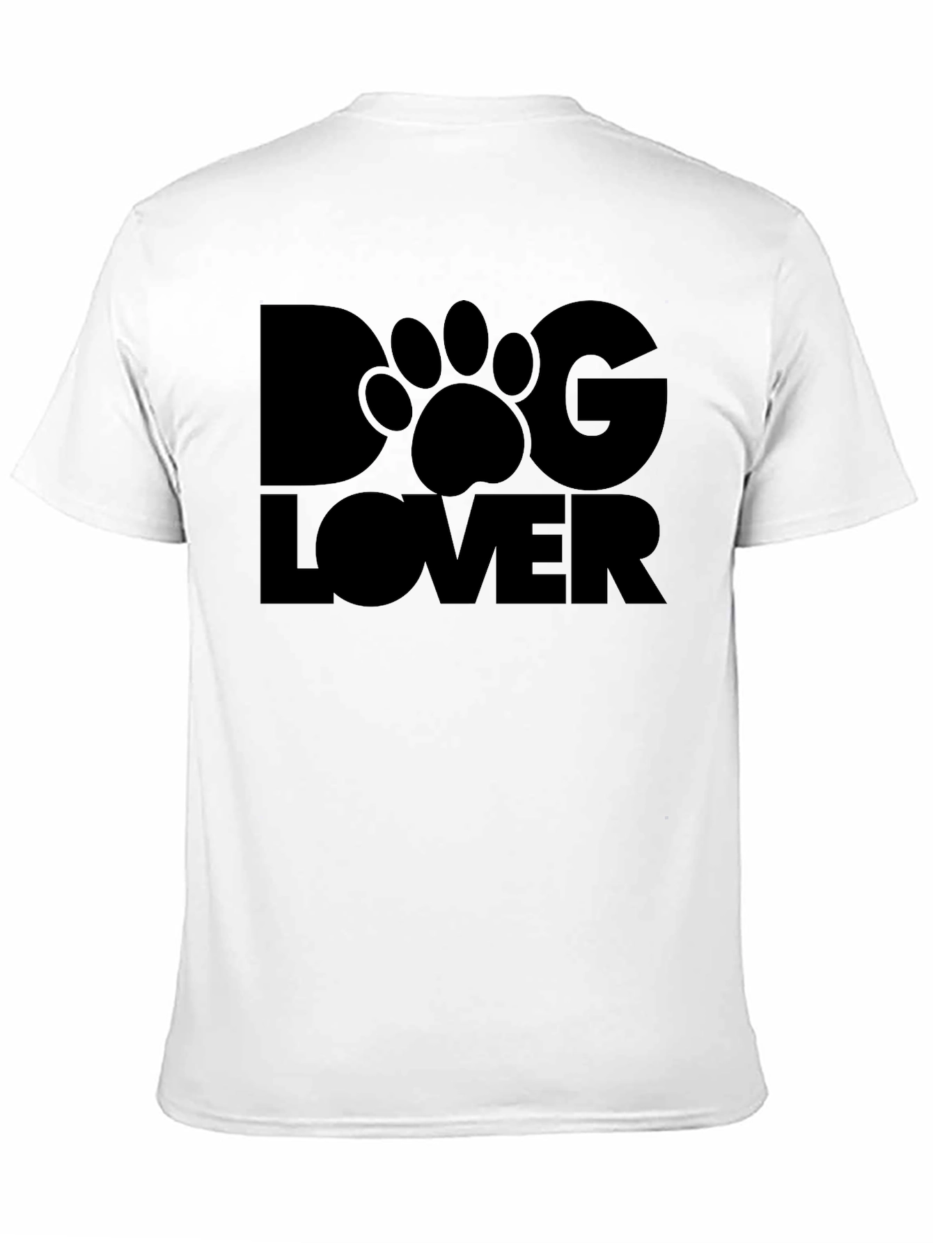 Dog Lover T-Shirt - Black Casual Tee