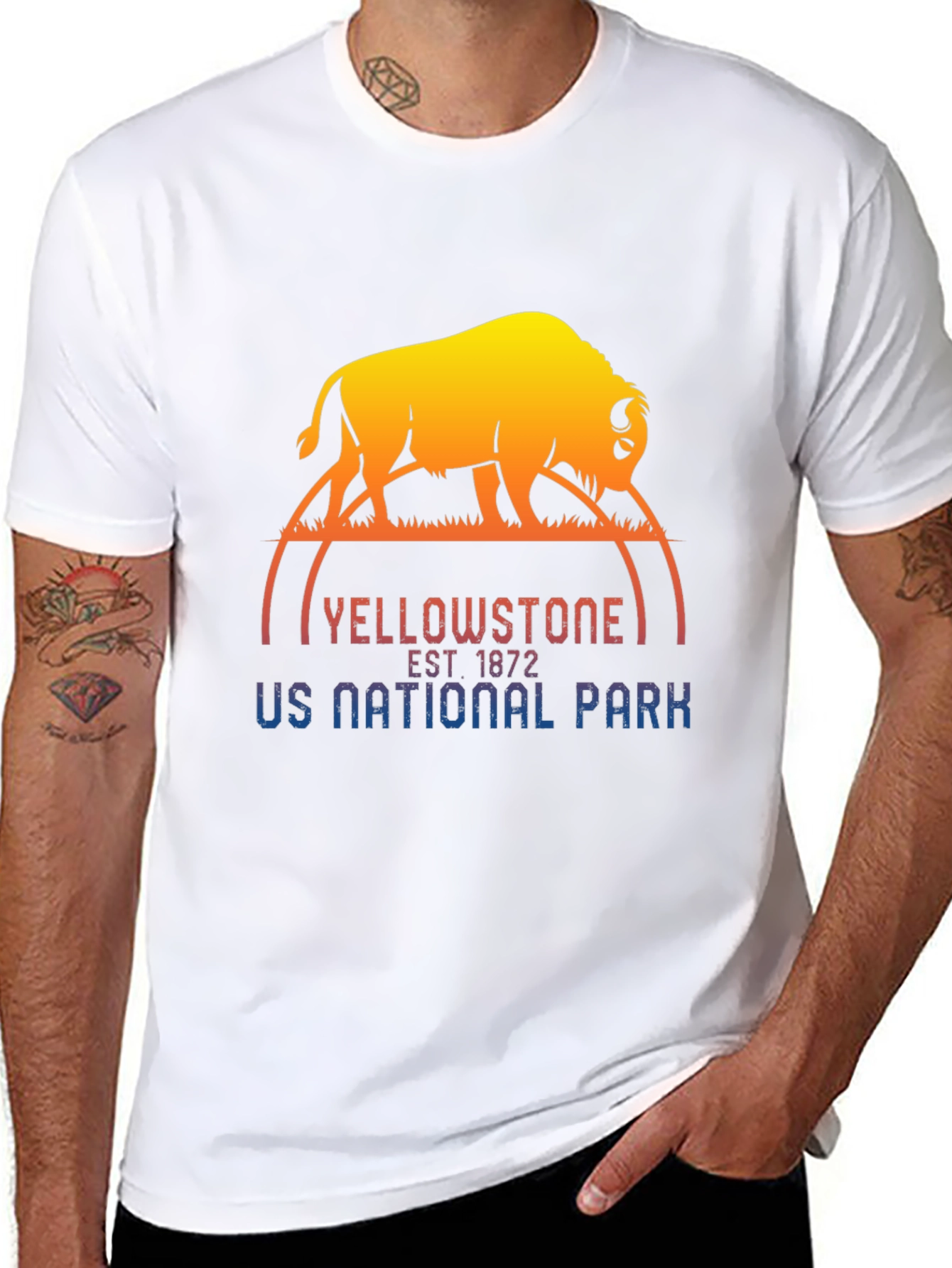 Yellowstone National Park Buffalo Graphic Tee