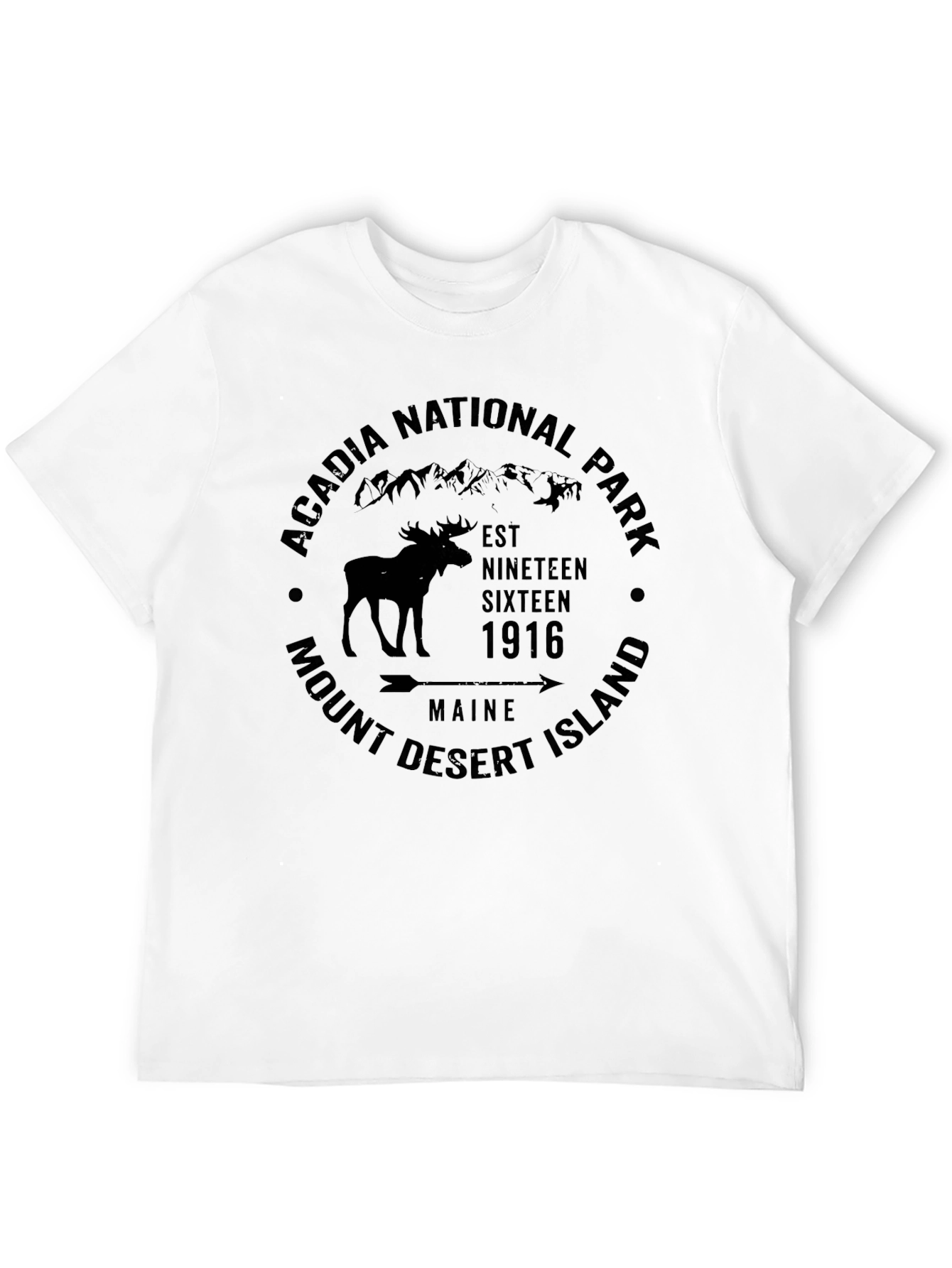 Acadia National Park Moose Graphic T-Shirt