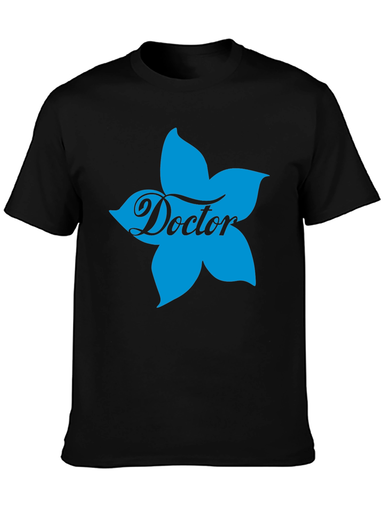 Doctor Flower Black T-Shirt
