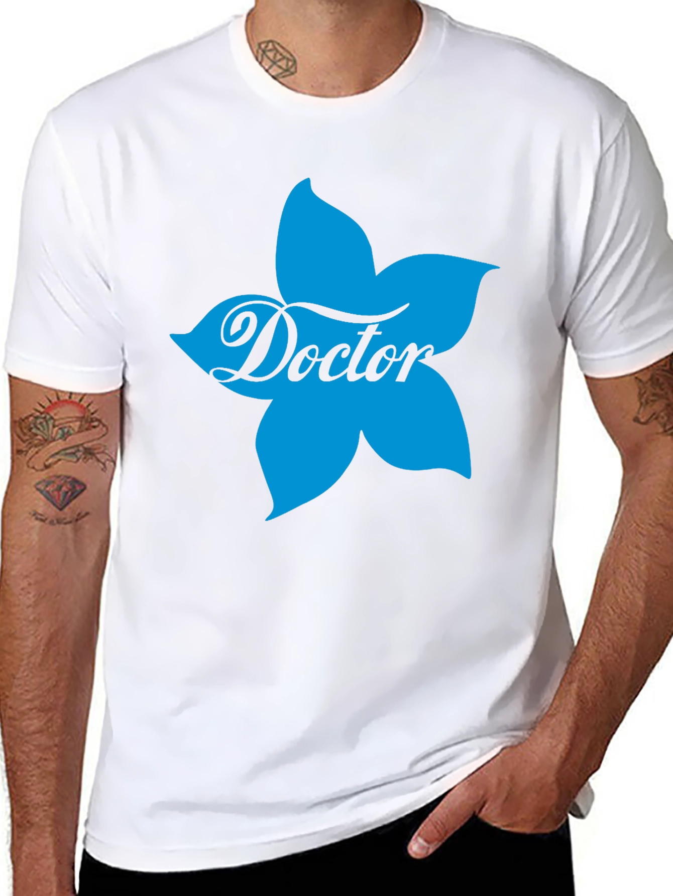 Doctor Flower Black T-Shirt