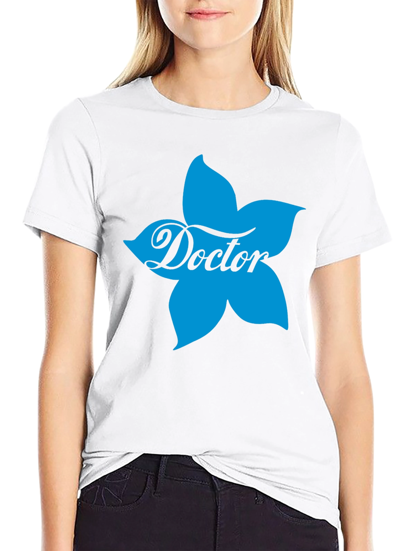 Doctor Flower Black T-Shirt