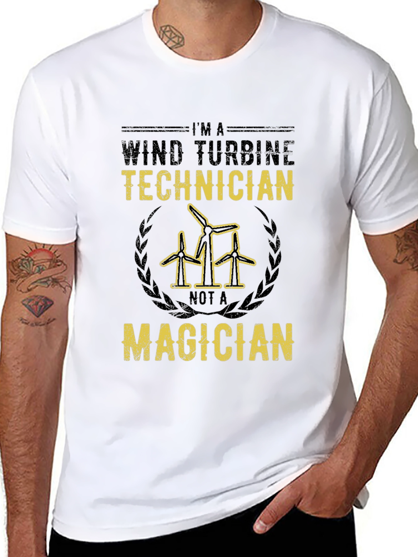 Wind Turbine Technician T-Shirt - Not a Magician